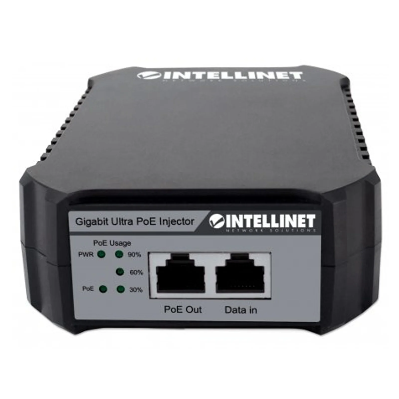 Intellinet Injecteur PoE++ Gigabit, 1 port 95 W, conforme IEEE 802.3bt (4PPoE), boîtier plastique, option montage mural, Alimentation par Ethernet, Power Over Ethernet, garantie de 3 ans