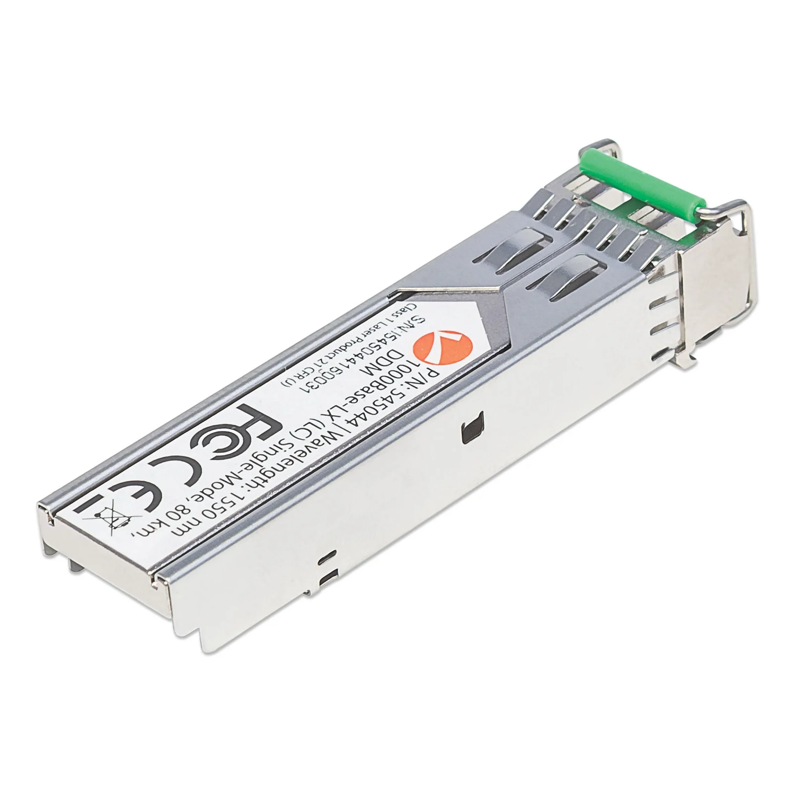 Intellinet Module émetteur-récepteur de réseau SFP fibre Gigabit, 1000Base-LX (LC) monomode, 80 km, 1550 nm, conforme MSA, équivalent Cisco GLC-ZX-SMD, garantie de 3 ans