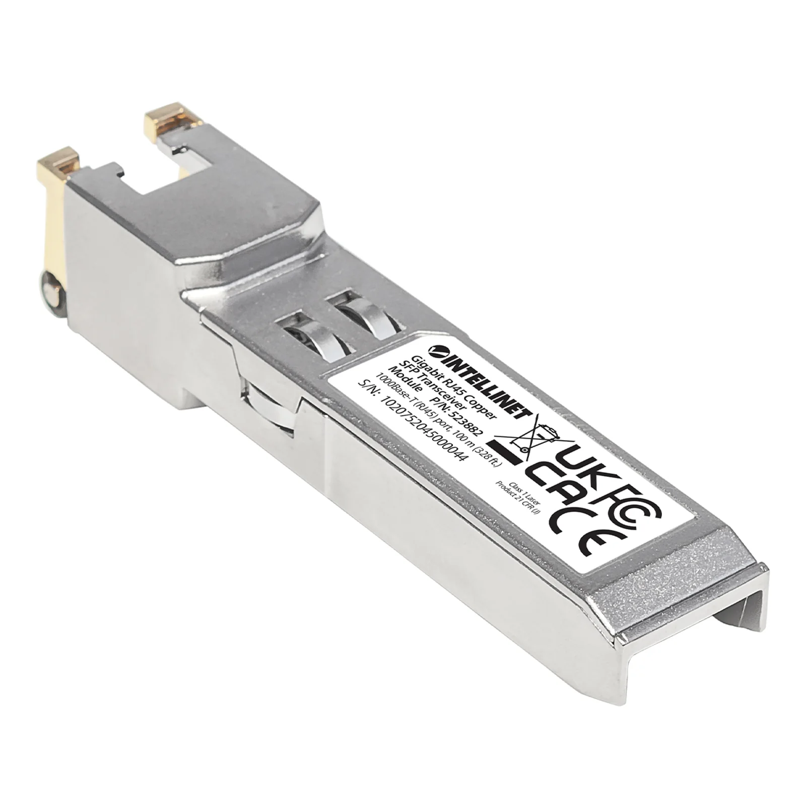 Module émetteur-récepteur de réseau SFP RJ45 Gigabit, 1000Base-T, 100 m, conforme MSA, équivalent Cisco GLC-T, garantie de 3 ans