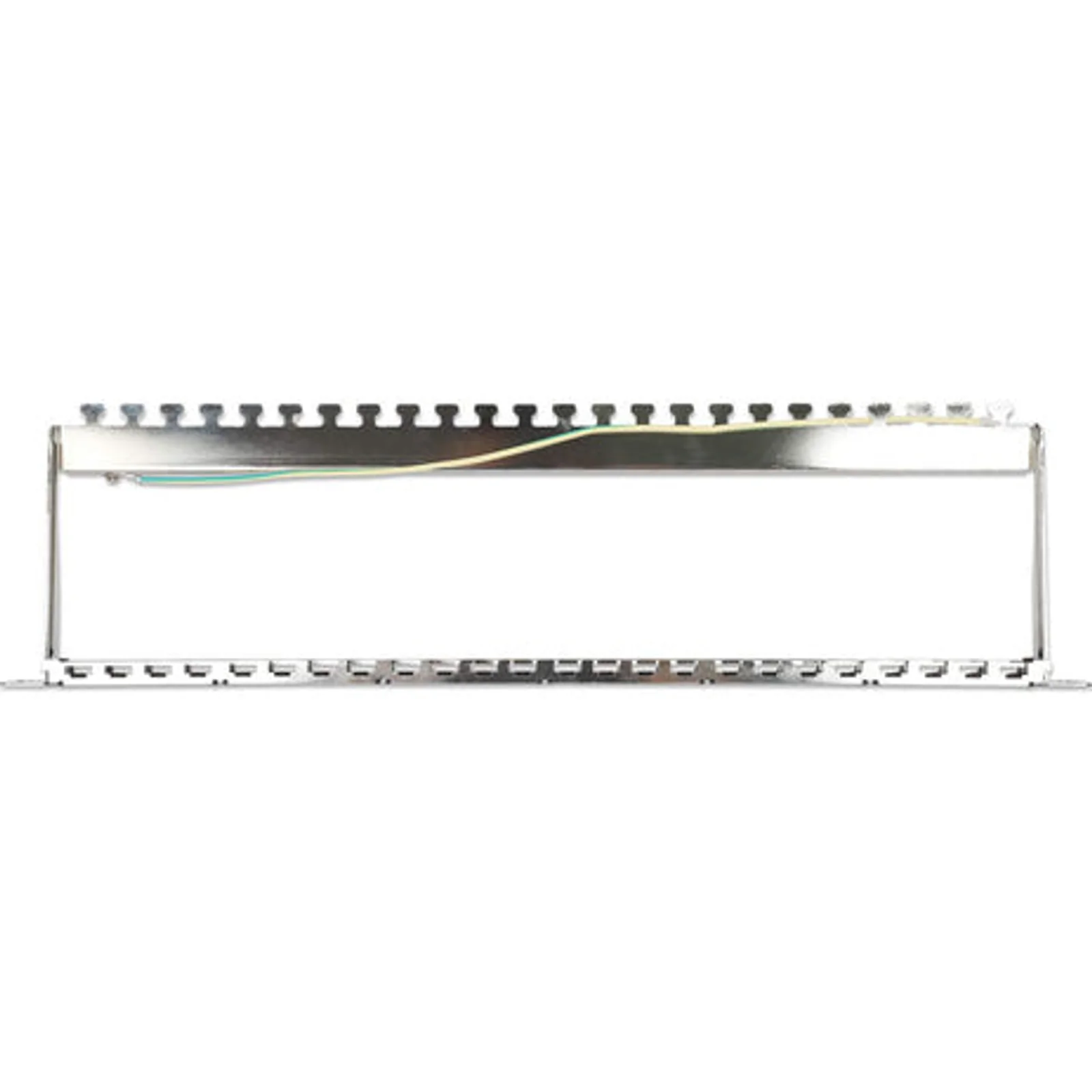 Intellinet Panneau de brassage aveugle blindé 24 ports, 0,5U, panneau Keystone 19" non équipé pour installations haute densité, barre de gestion des câbles amovible, noir