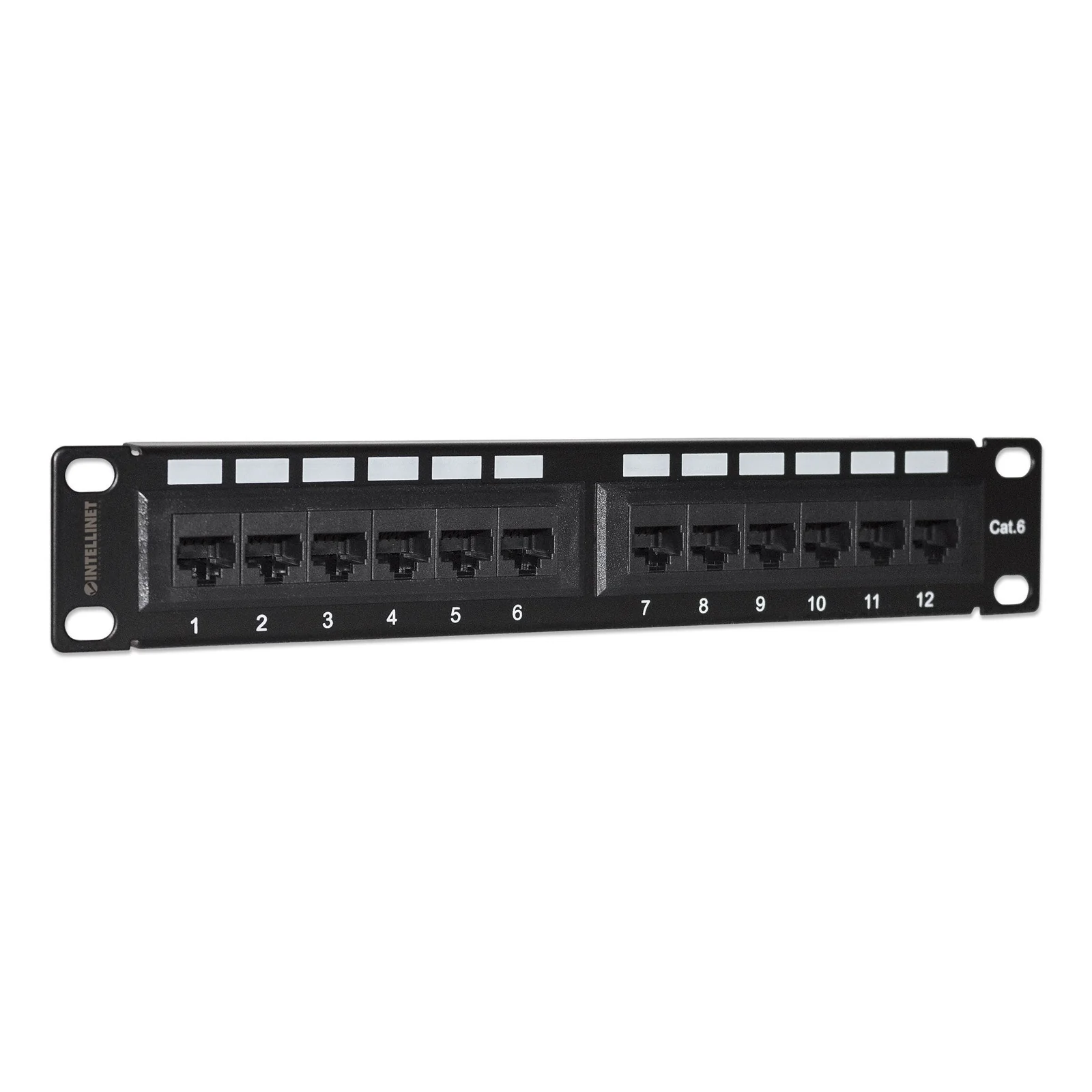 Intellinet Panneau de brassage Cat6, 10", UTP, 1U, 12 ports, noir