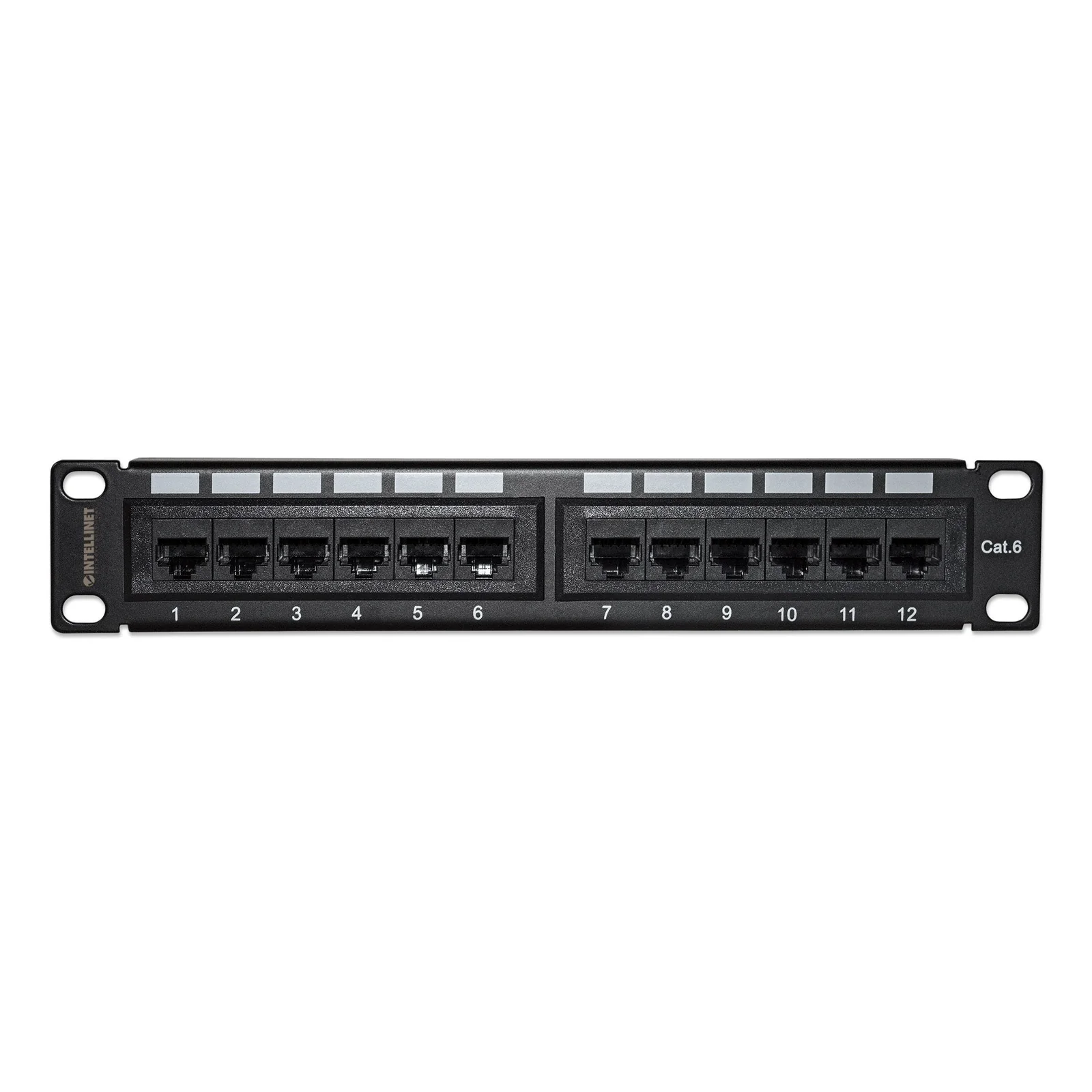 Intellinet Panneau de brassage Cat6, 10", UTP, 1U, 12 ports, noir