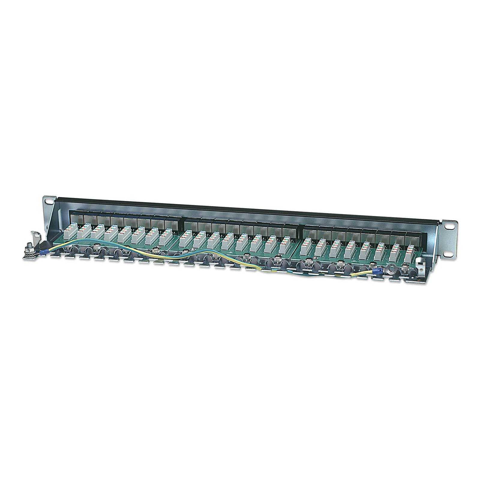 Intellinet Panneau de brassage, Cat6, FTP, 24 ports, 1U, blindé, blocs 90° à insertion par le dessus (punch-down), noir