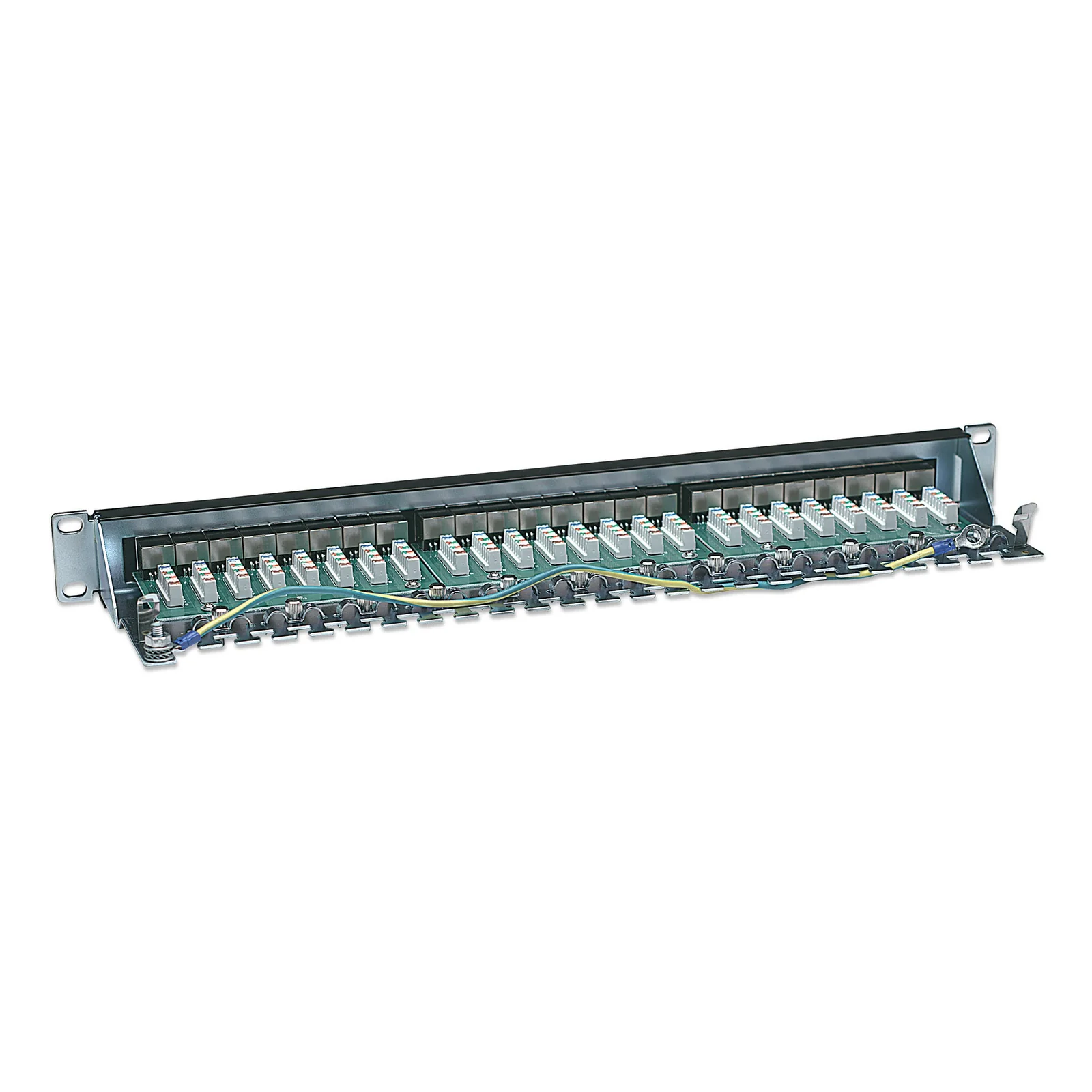 Intellinet Panneau de brassage, Cat6, FTP, 24 ports, 1U, blindé, blocs 90° à insertion par le dessus (punch-down), noir