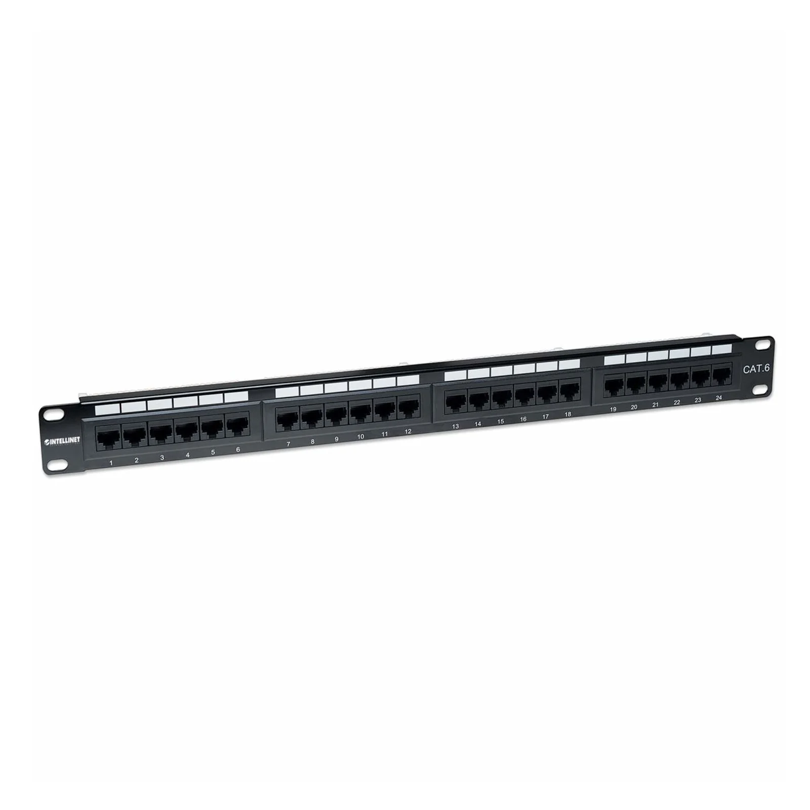 Intellinet Panneau de brassage Cat6, UTP, 24 ports, 1U, noir