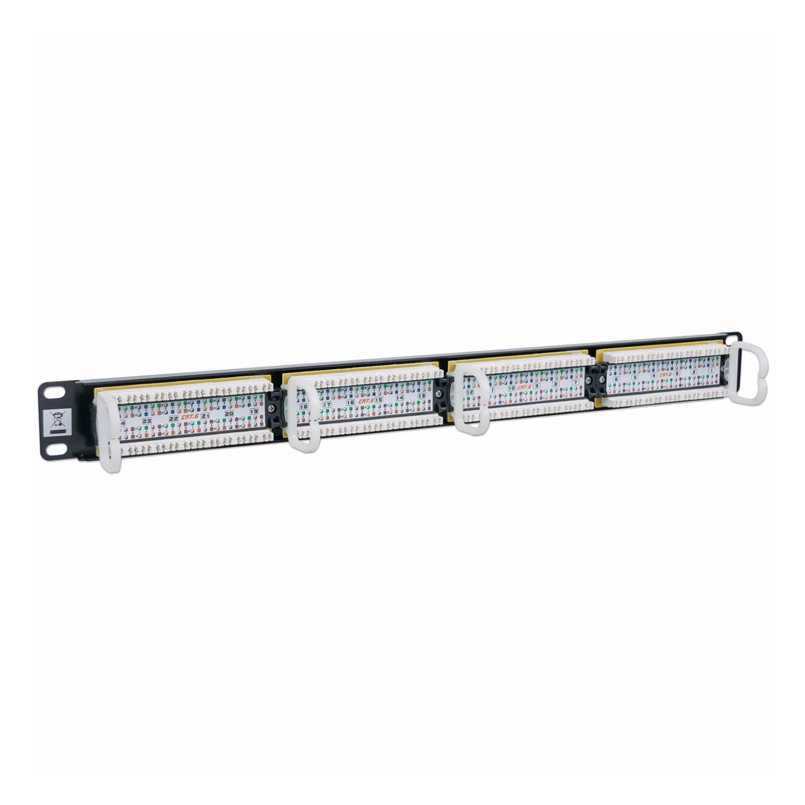 Intellinet Panneau de brassage Cat6, UTP, 24 ports, 1U, noir