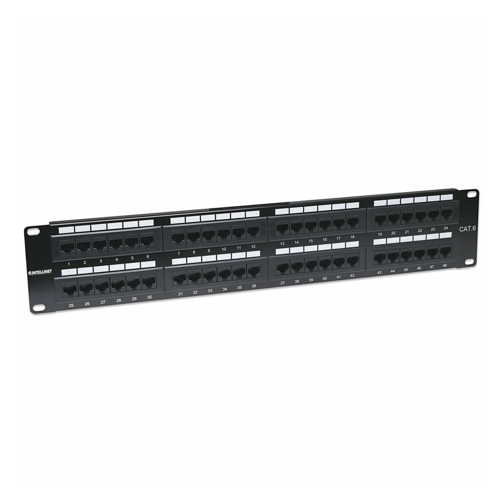 Intellinet Panneau de brassage Cat6, UTP, 48 ports, 2U, noir