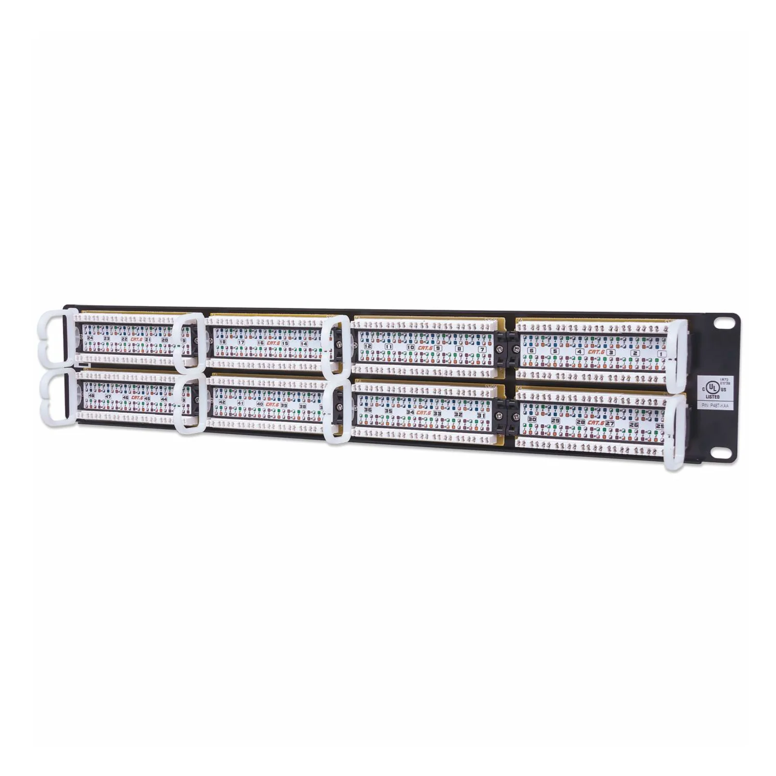 Intellinet Panneau de brassage Cat6, UTP, 48 ports, 2U, noir