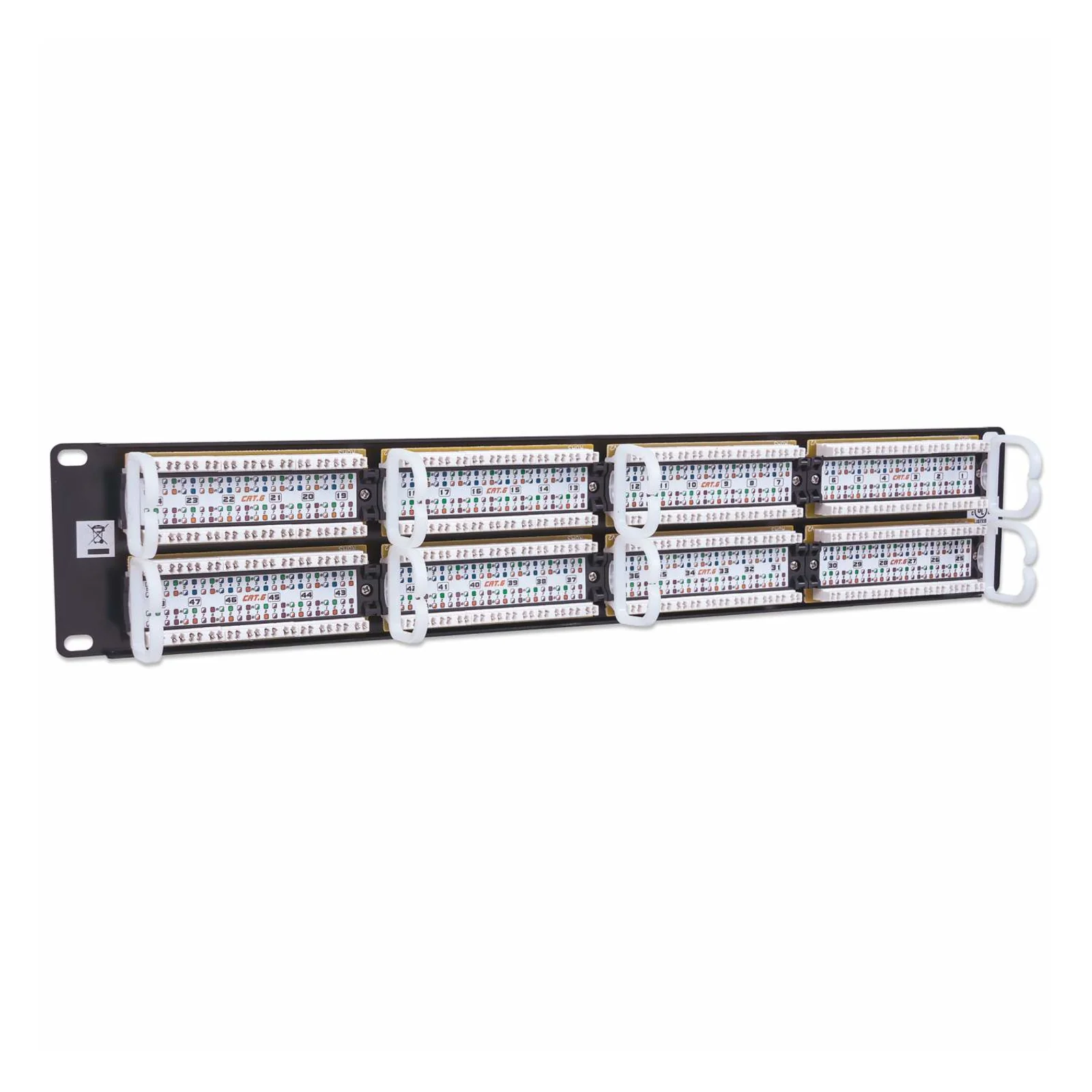 Intellinet Panneau de brassage Cat6, UTP, 48 ports, 2U, noir
