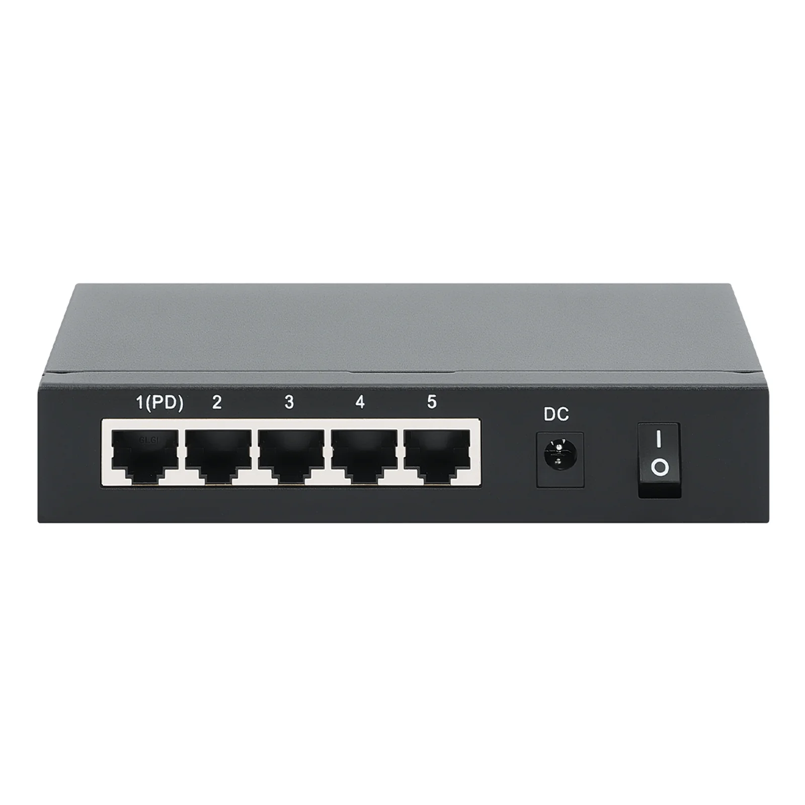 PoE-Powered 5x Gigabit Gigabit Ethernet (10/100/1000) Connexion Ethernet, supportant l'alimentation via ce port (PoE) Noir