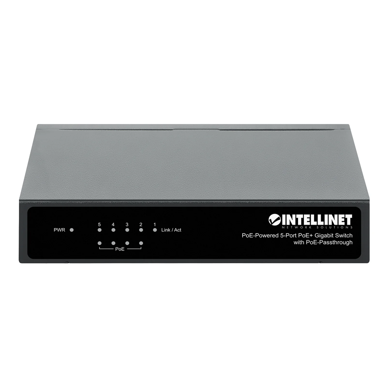 Intellinet PoE-Powered 5x Gigabit Gigabit Ethernet (10/100/1000) Connexion Ethernet, supportant l'alimentation via ce port (PoE) Noir