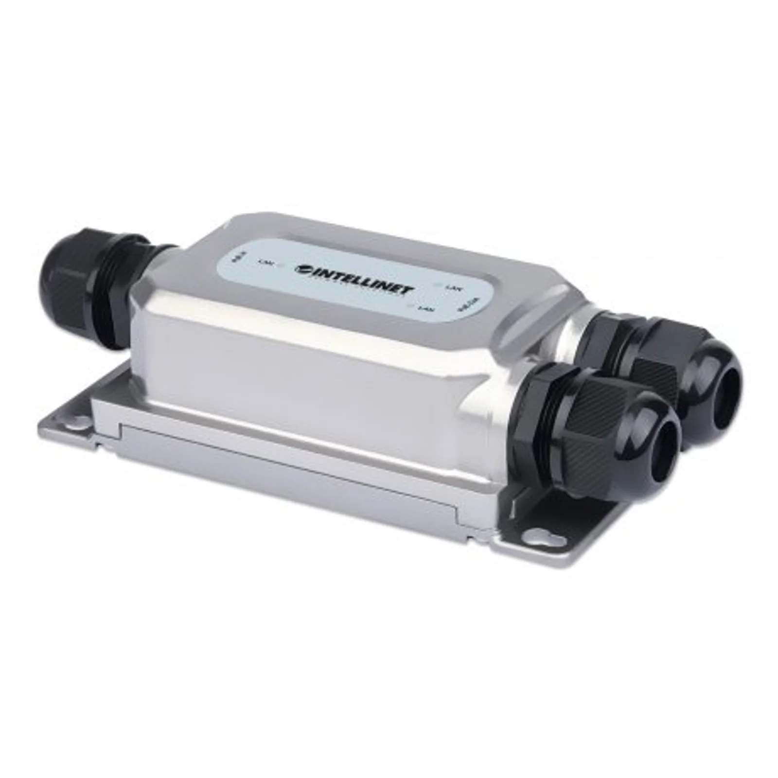 Prolongateur PoE++ Gigabit extérieur 2 ports antichoc et antivandale, extension PoE jusqu’à 100 m, budget 60 W, IEEE 802.3bt (4PPoE), IP67, IK10, boîtier métal, Alimentation par Ethernet, Power Over Ethernet, garantie de 3 ans