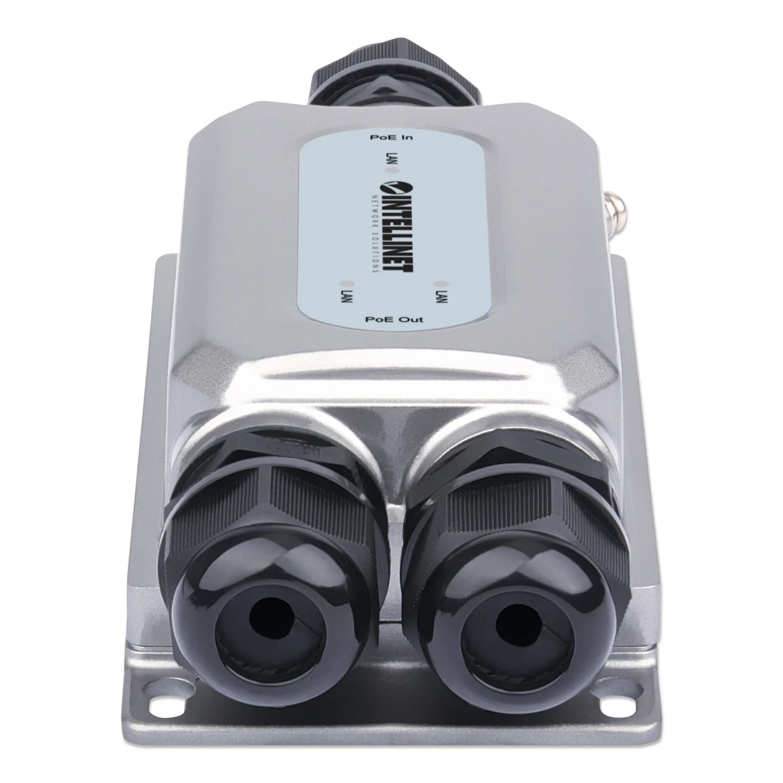 Intellinet Prolongateur PoE++ Gigabit extérieur 2 ports antichoc et antivandale, extension PoE jusqu’à 100 m, budget 60 W, IEEE 802.3bt (4PPoE), IP67, IK10, boîtier métal, Alimentation par Ethernet, Power Over Ethernet, garantie de 3 ans