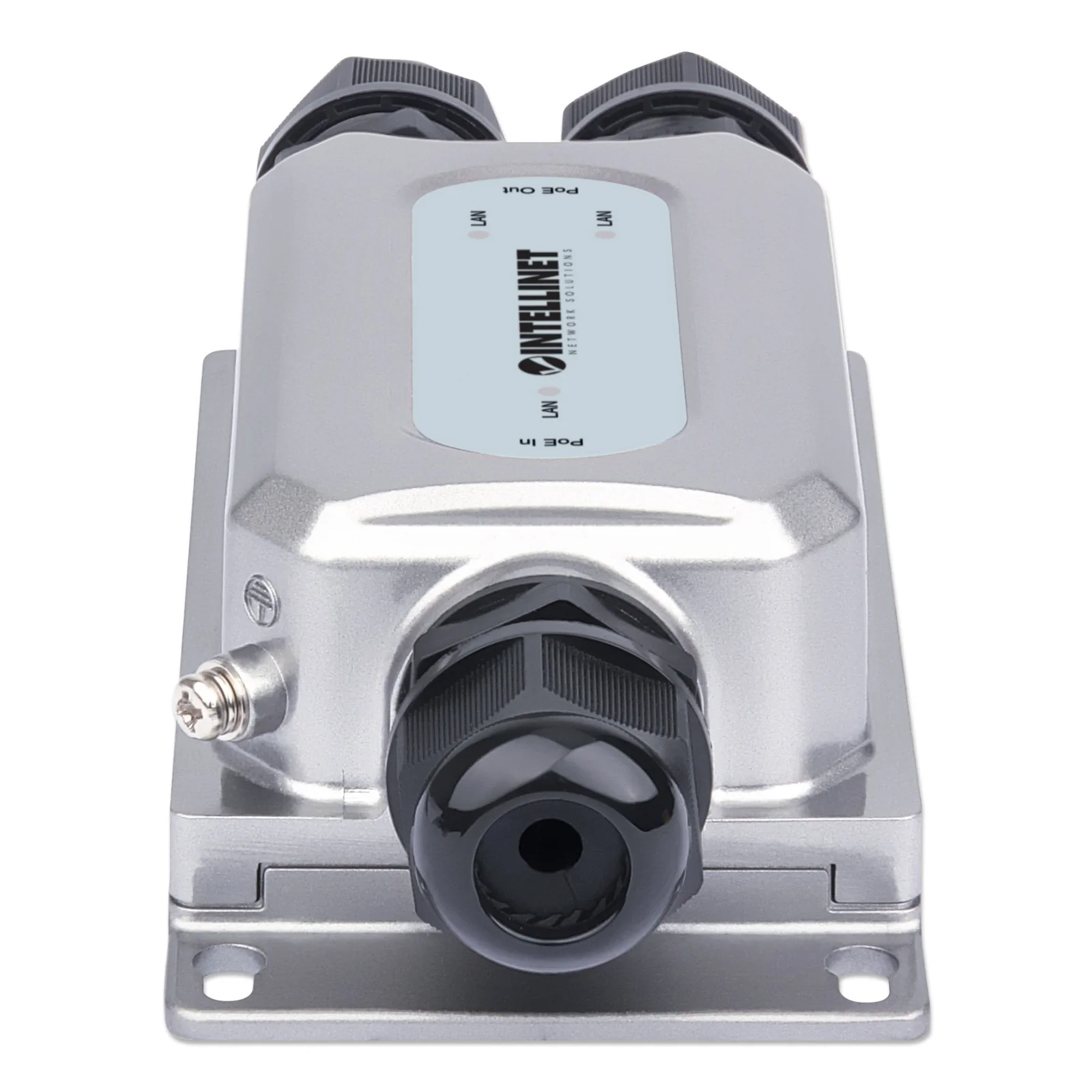 Intellinet Prolongateur PoE++ Gigabit extérieur 2 ports antichoc et antivandale, extension PoE jusqu’à 100 m, budget 60 W, IEEE 802.3bt (4PPoE), IP67, IK10, boîtier métal, Alimentation par Ethernet, Power Over Ethernet, garantie de 3 ans