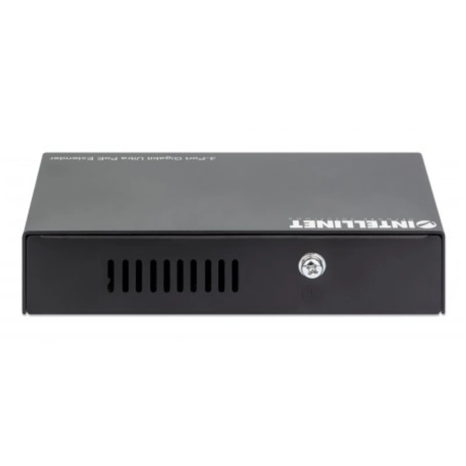 Intellinet Prolongateur Ultra PoE Gigabit 4 ports, extension PoE jusqu’à 100 m, budget PoE 90 W, 4 ports PSE jusqu’à 30 W, compatible IEEE 802.3bt/at/af, boîtier métal, Alimentation par Ethernet, Power Over Ethernet, garantie de 3 ans