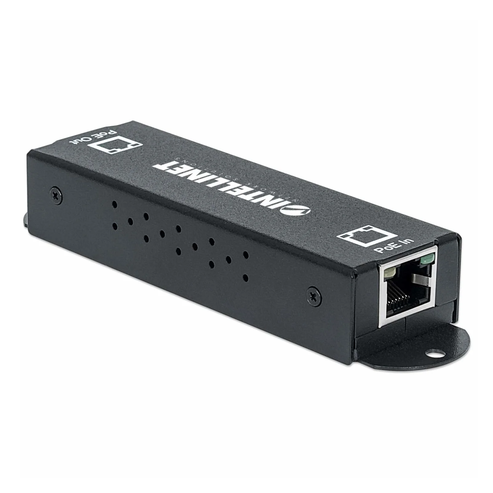 Intellinet Répéteur-extenseur PoE+ Gigabit haute puissance, IEEE 802.3at/af, Alimentation par Ethernet, Power Over Ethernet, boîtier métal, garantie de 3 ans
