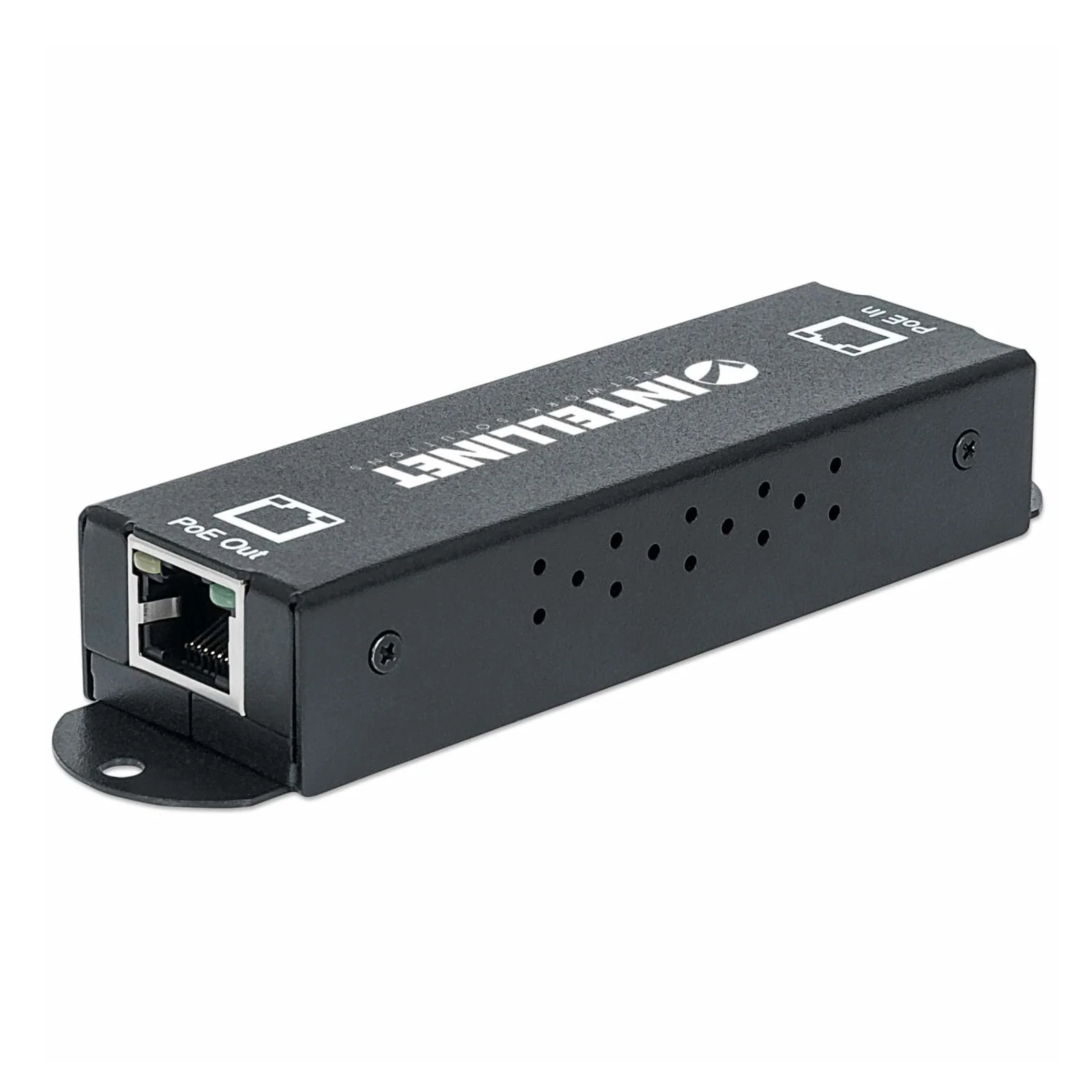 Intellinet Répéteur-extenseur PoE+ Gigabit haute puissance, IEEE 802.3at/af, Alimentation par Ethernet, Power Over Ethernet, boîtier métal, garantie de 3 ans