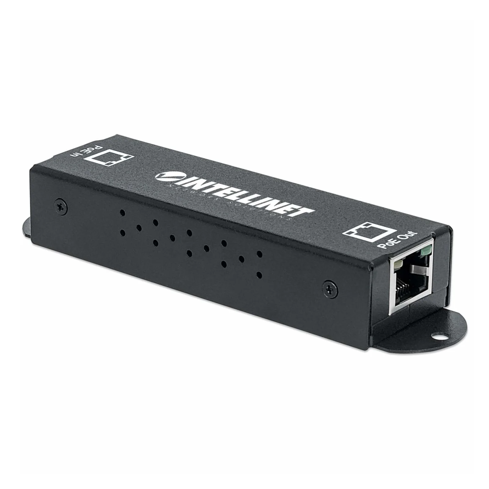 Intellinet Répéteur-extenseur PoE+ Gigabit haute puissance, IEEE 802.3at/af, Alimentation par Ethernet, Power Over Ethernet, boîtier métal, garantie de 3 ans