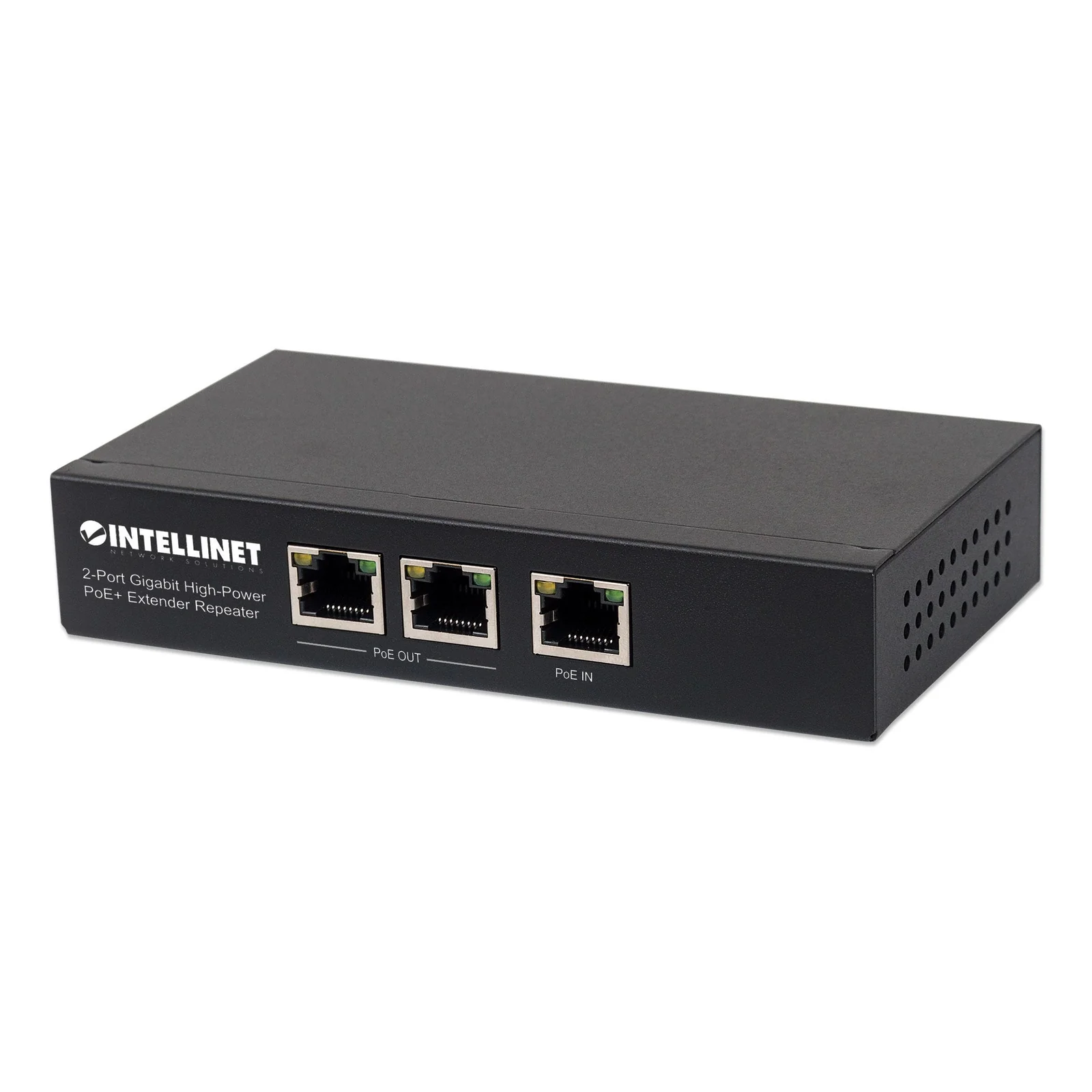 Répéteur / prolongateur PoE+ Gigabit haute puissance 2 ports, compatible IEEE 802.3at/af (PoE+/PoE), boîtier métal, Alimentation par Ethernet, Power Over Ethernet, garantie de 3 ans