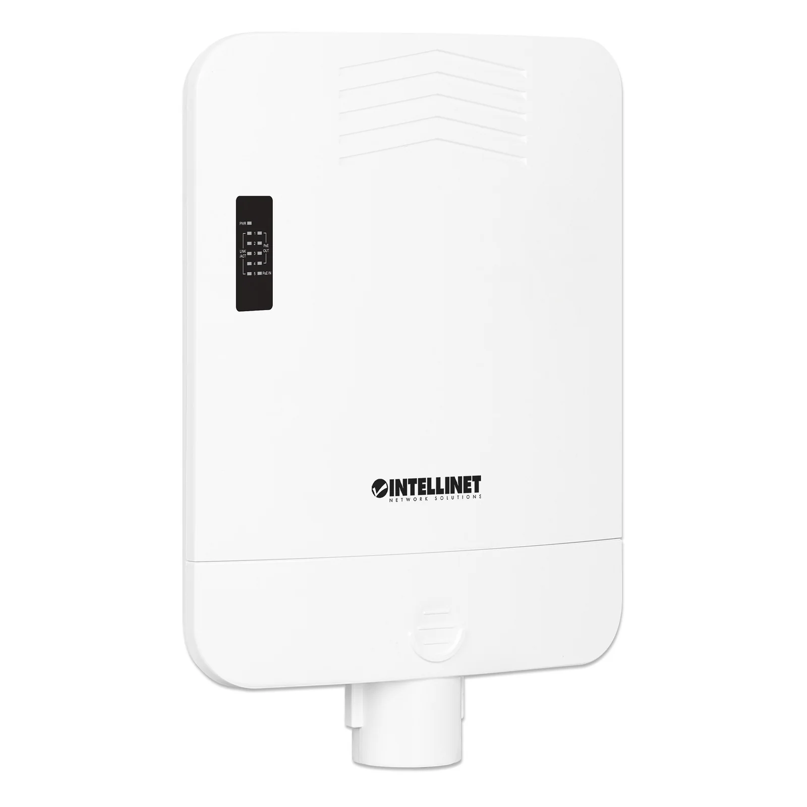 Intellinet Switch Gigabit extérieur 5 ports alimenté en PoE, avec PoE passthrough / extendeur PoE+ 4 ports, Alimentation par Ethernet, Power Over Ethernet, garantie de 3 ans