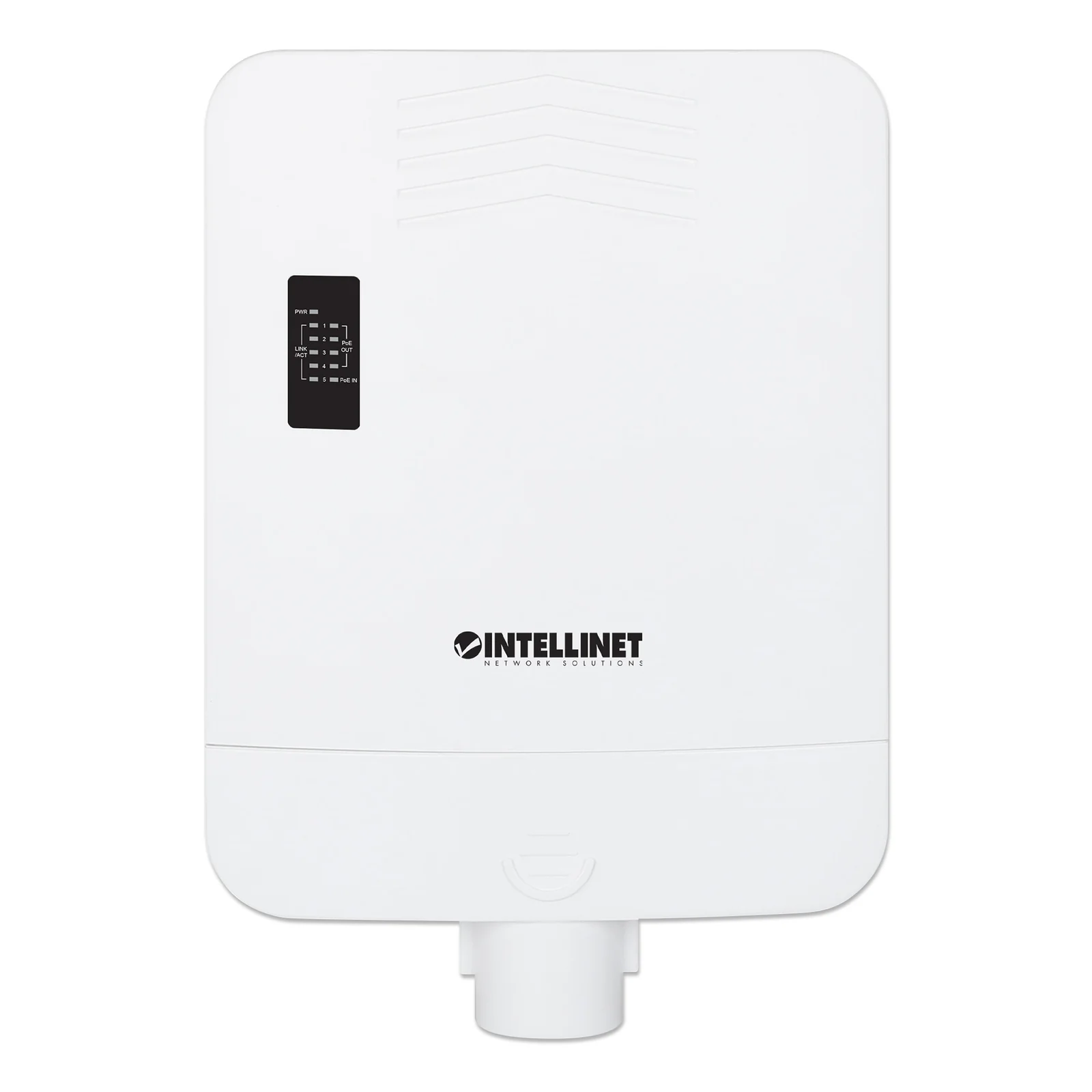 Intellinet Switch Gigabit extérieur 5 ports alimenté en PoE, avec PoE passthrough / extendeur PoE+ 4 ports, Alimentation par Ethernet, Power Over Ethernet, garantie de 3 ans