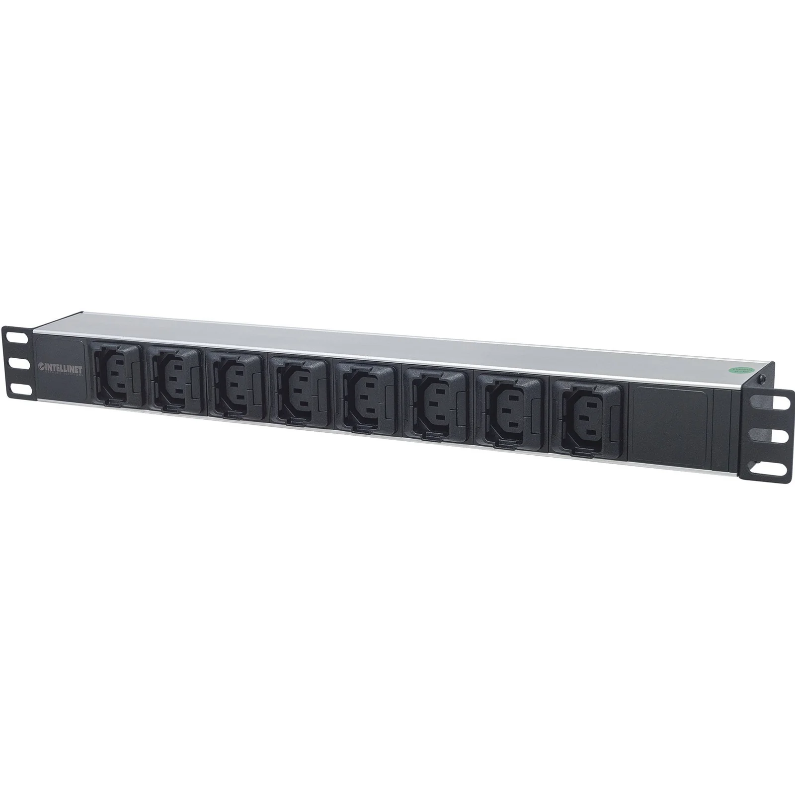 Unité de distribution d’alimentation (PDU) 19" 1U à 8 prises EU, prises C13, entrée arrière C20, anti-débranchement, câble d’alimentation 2 m amovible, sortie, montage en rack, garantie trois ans
