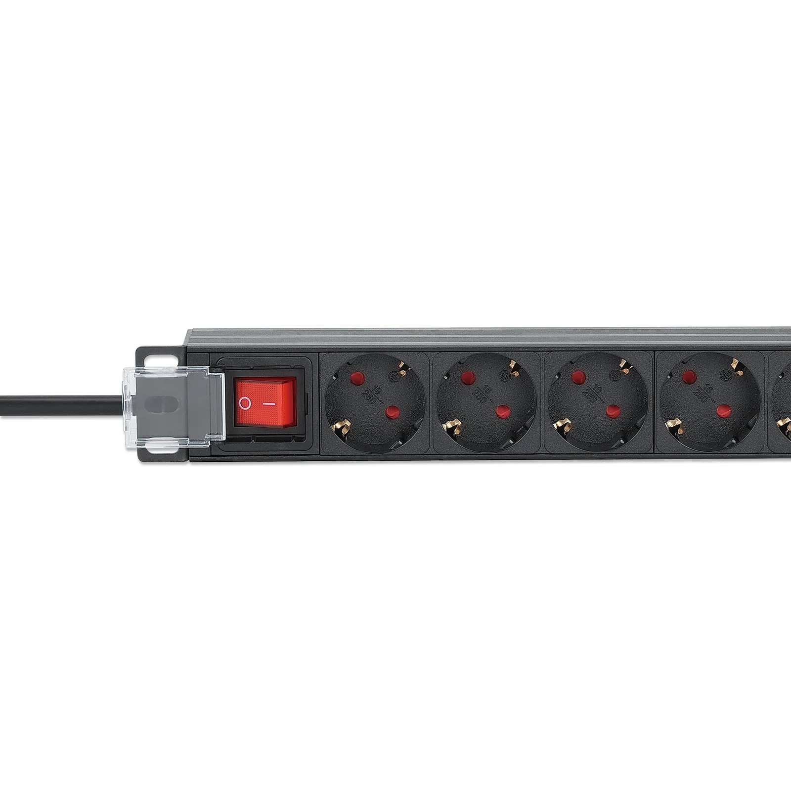 Intellinet Unité de distribution d’alimentation (PDU) 19" 1U à 9 prises EU, avec interrupteur marche/arrêt, montage horizontal, 16 A, prises EU CEE 7/3, câble d’alimentation 2 m, sortie, montage en rack, garantie trois ans