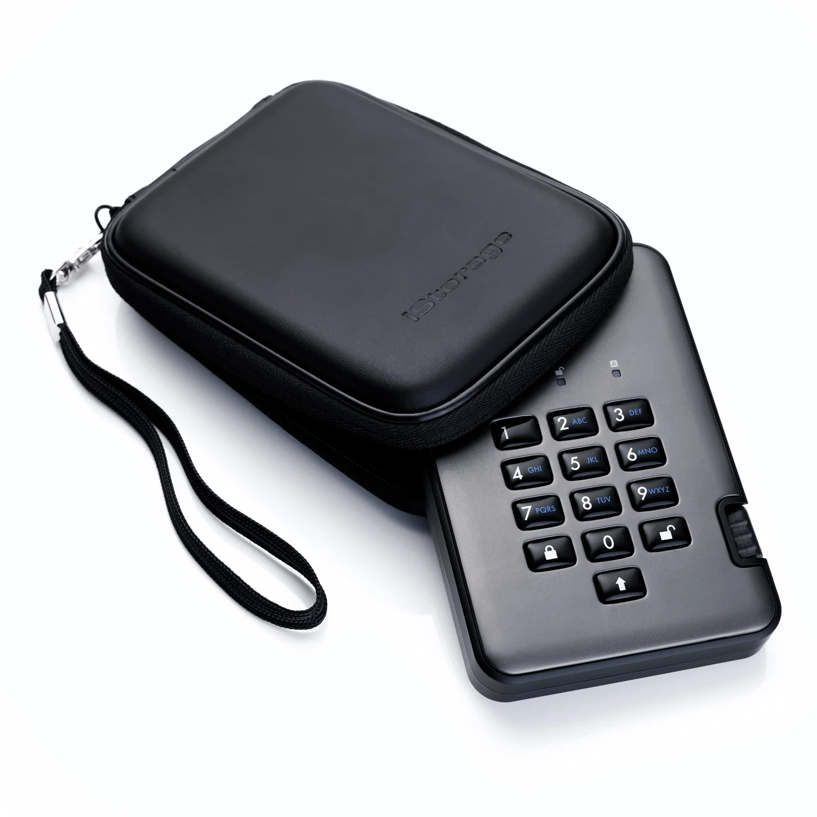 iStorage diskAshur PRO2 256-bit 1TB USB 3.2 secure encrypted hard drive IS-DAP2-256-1000-C-G