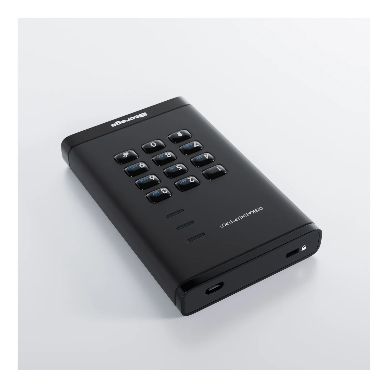 iStorage diskAshur PRO3 SSD 4 To USB Type-A / USB Type-C 3.2 Gen 1 (3.1 Gen 1) Noir