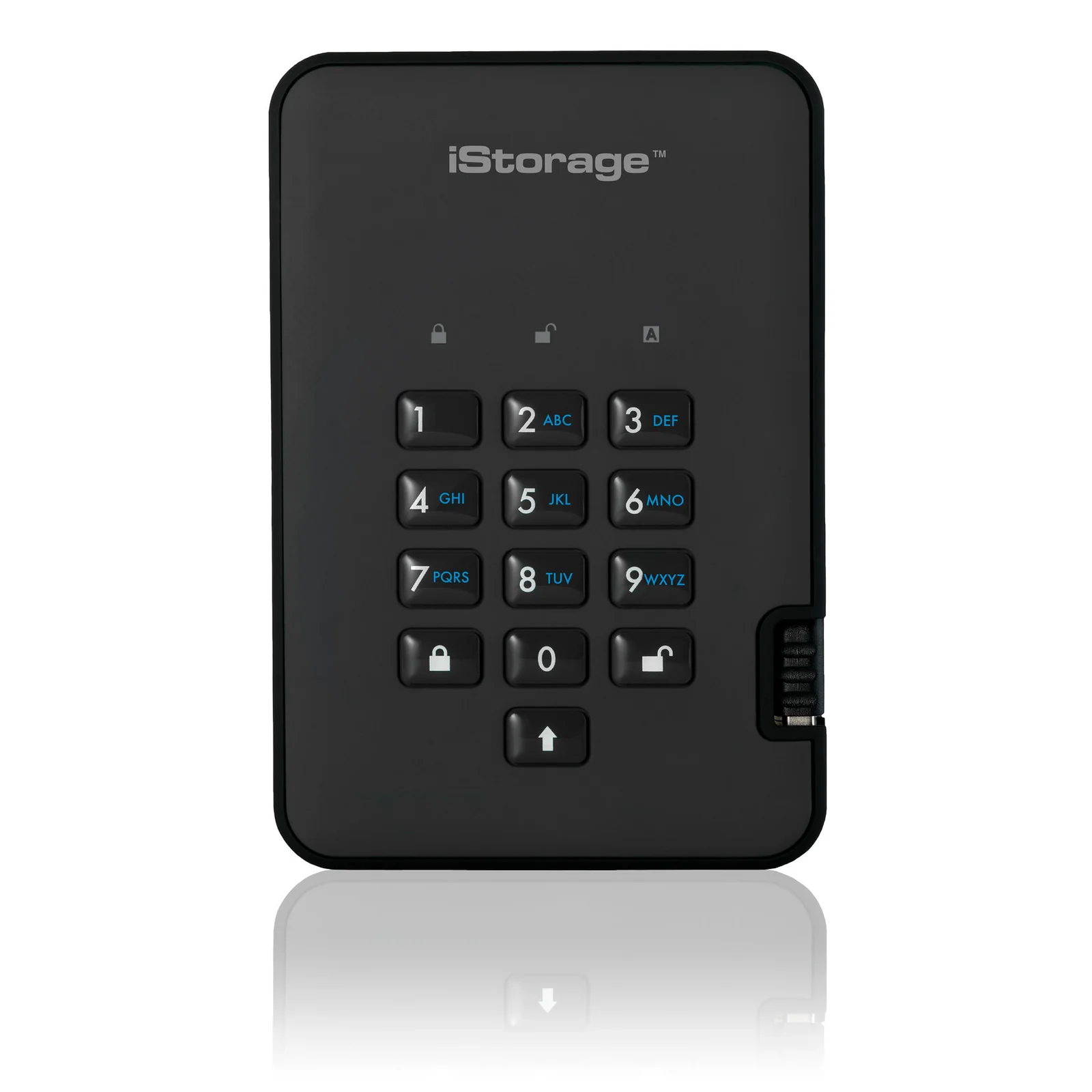 diskAshur2 256-bit 2TB USB 3.2 secure encrypted hard drive - Black IS-DA2-256-2000-B