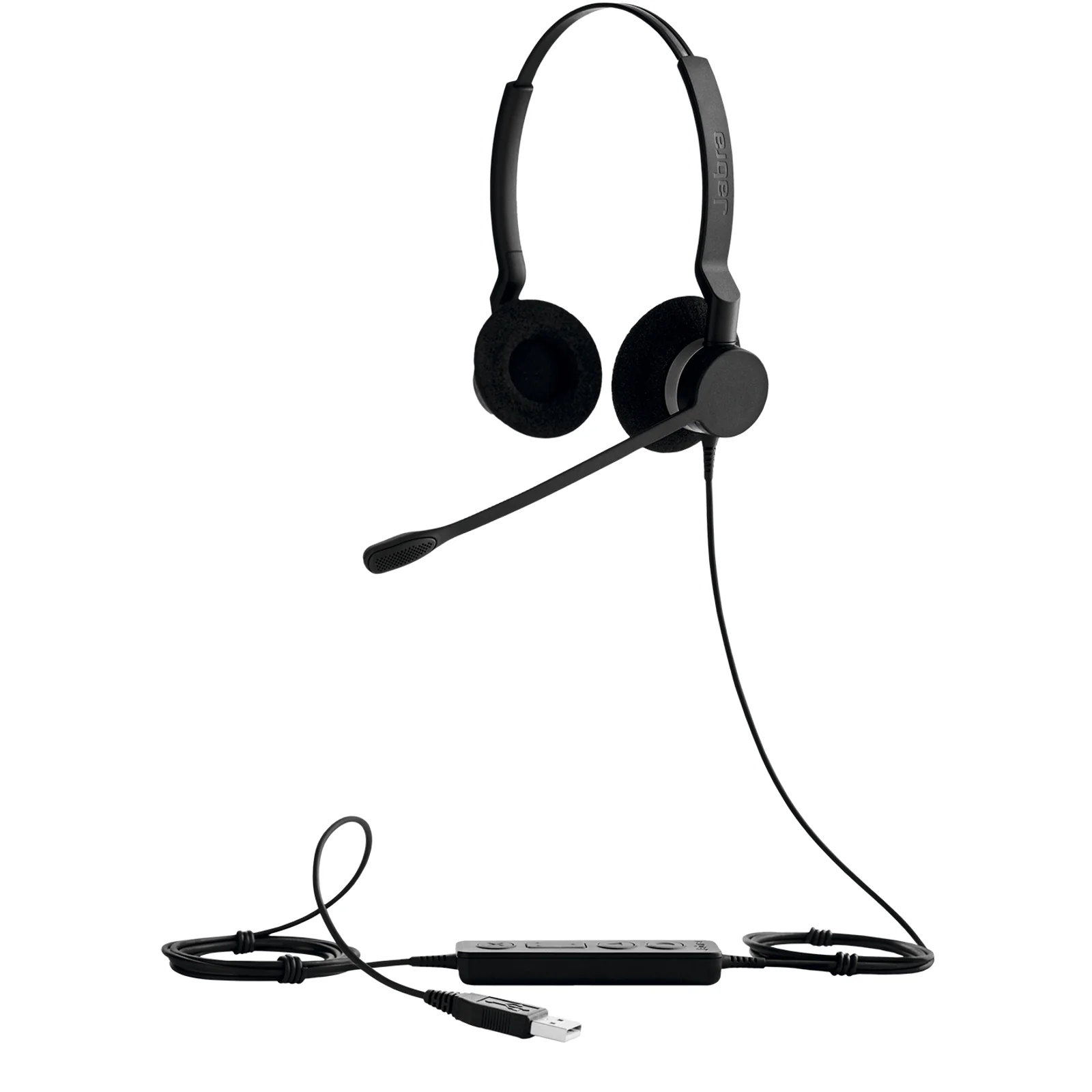 Jabra Biz 2300 Casque Avec fil Arceau Bureau/Centre d'appels USB Type-A Noir