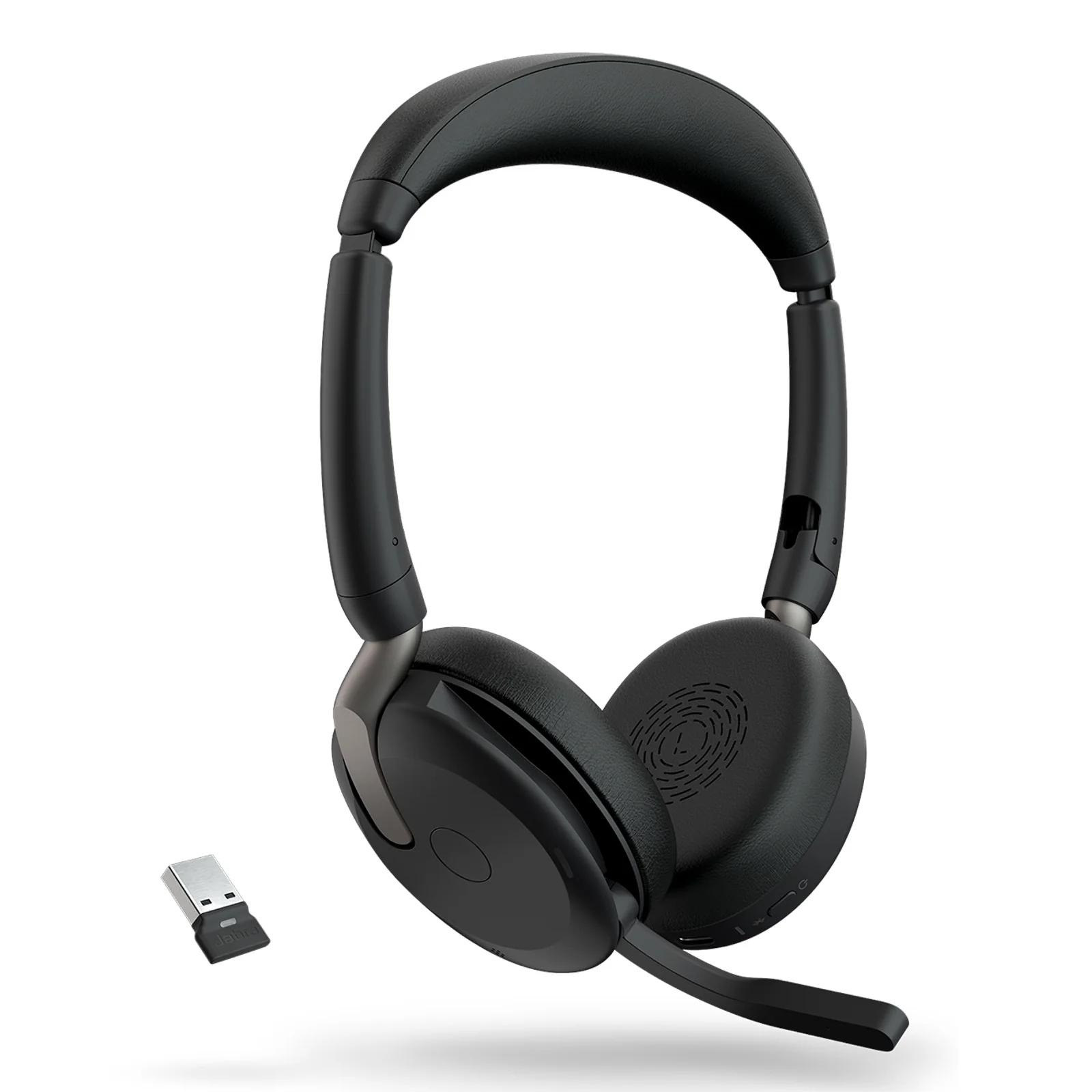 Jabra Evolve2 65 Flex Casque Sans fil Arceau Bureau/Centre d'appels USB Type-A Bluetooth Socle de chargement