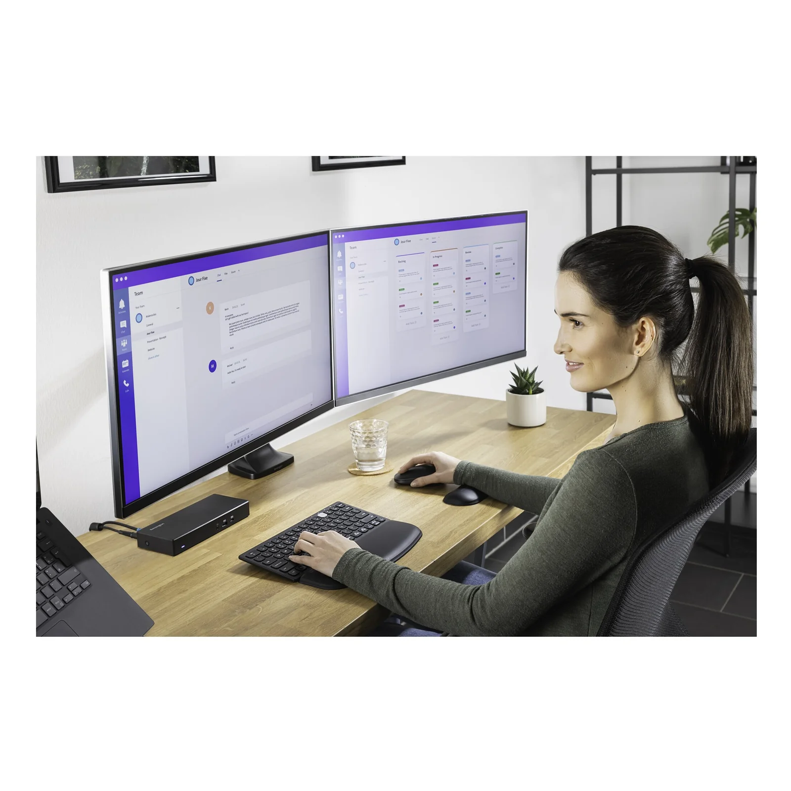 Kensington Bras double écran avec hauteur réglable SmartFit One-Touch