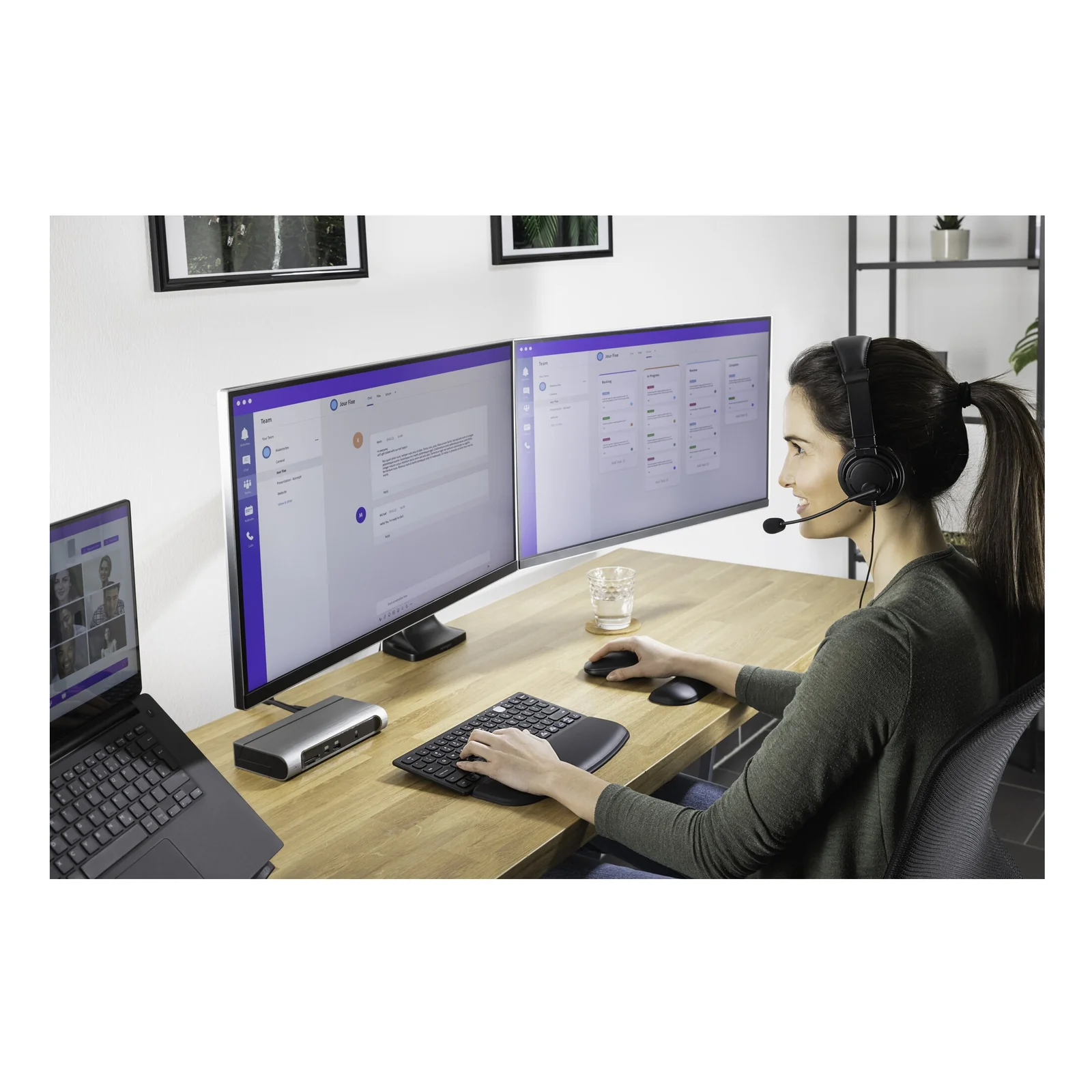 Kensington Bras double écran avec hauteur réglable SmartFit One-Touch