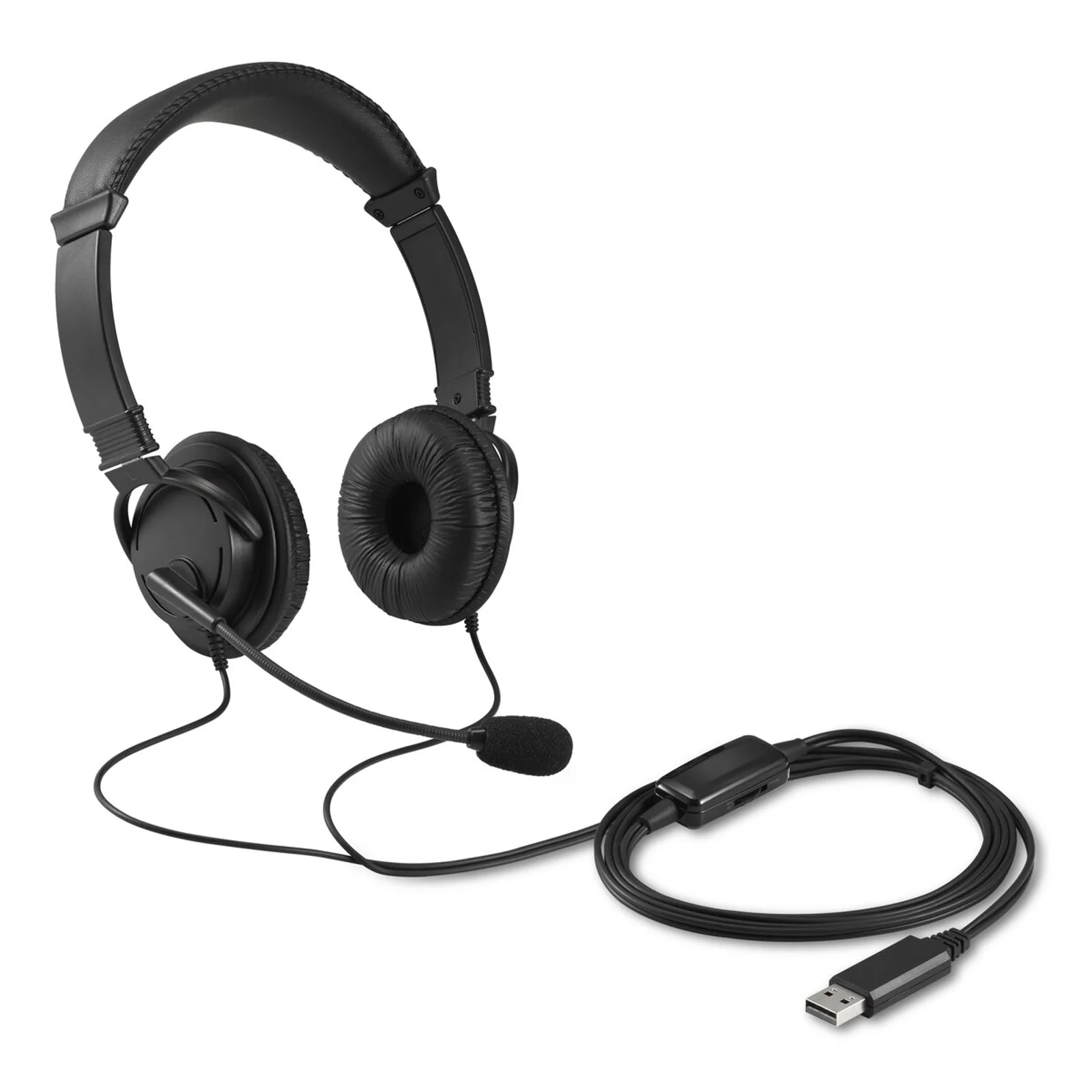 Casque Kensington Classic complet avec câble et microphone flexible déployé