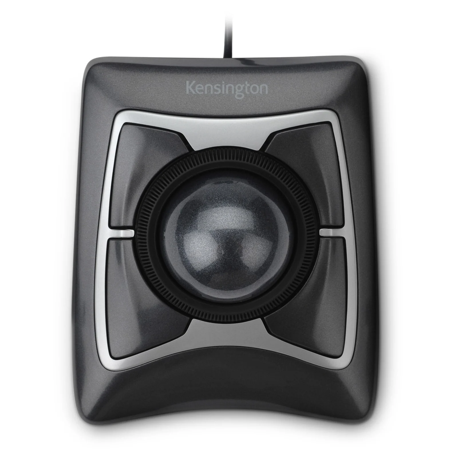 Trackball Kensington Expert Mouse, vue frontale, logo Kensington apparent