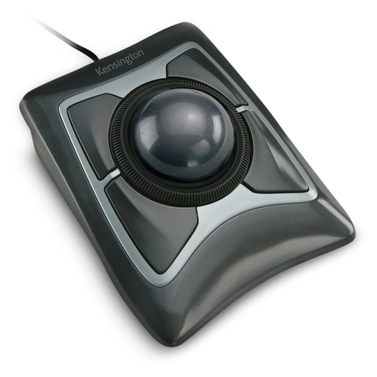 Trackball Kensington Expert Mouse, vue de dessus, logo de marque visible