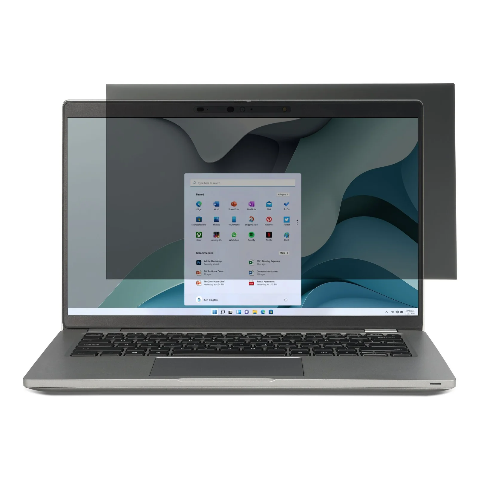 Kensington Filtre de confidentialité EQ pour ordinateurs portables 15,6” 16:9