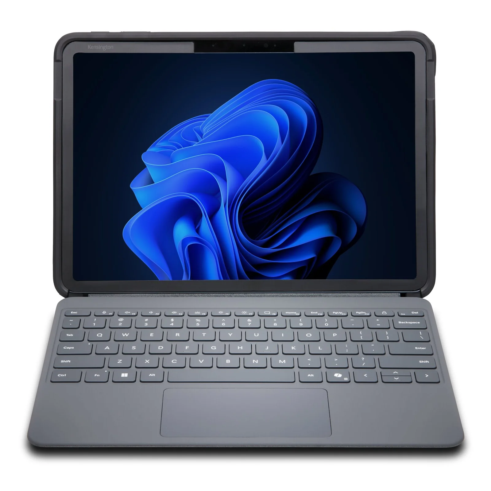 Surface Pro Copilot+ 12 avec filtre MagPro Elite et clavier, écran Windows 11 affiché, fond blanc