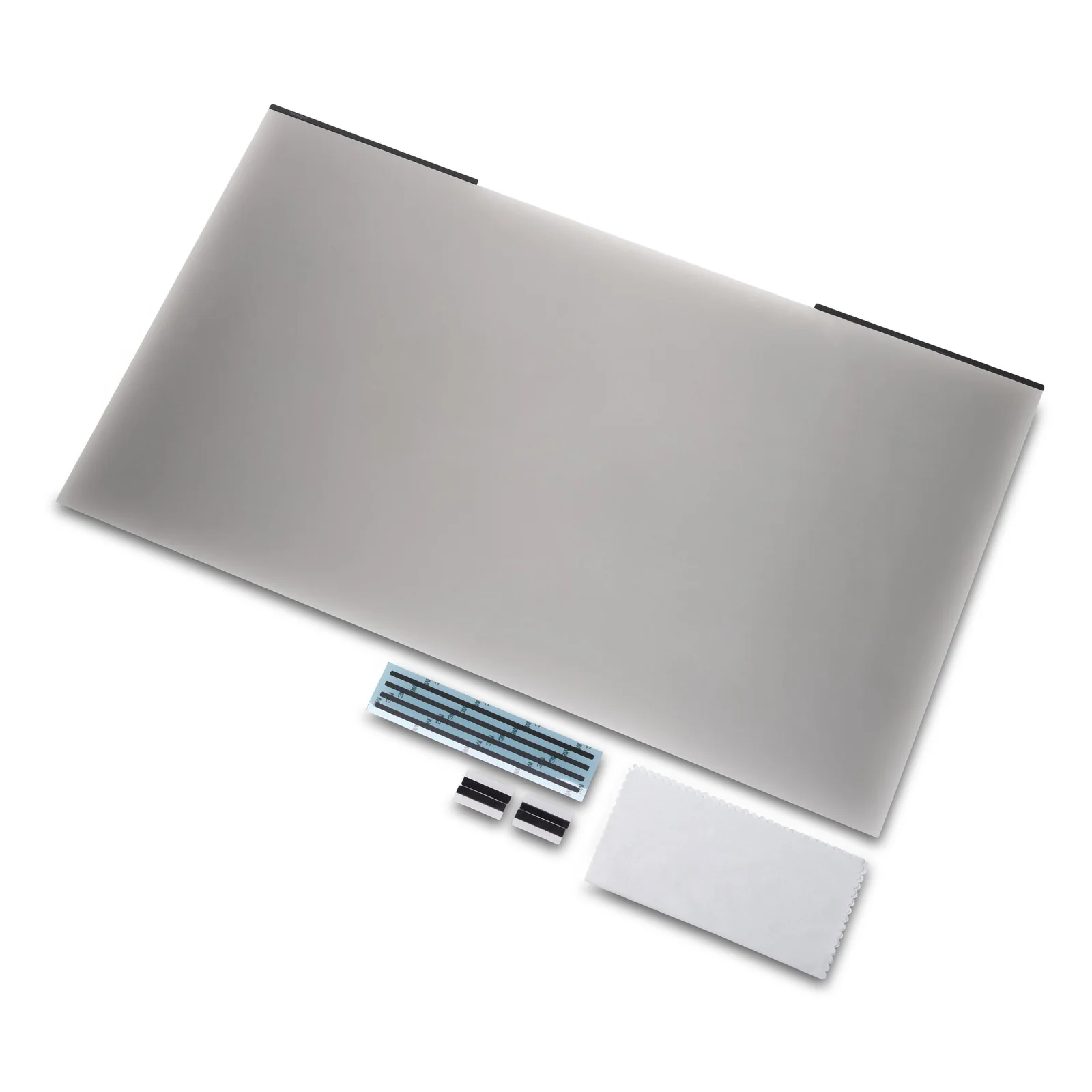 Filtre Kensington MagPro K58358WW à plat, surface grise translucide, avec accessoires de fixation