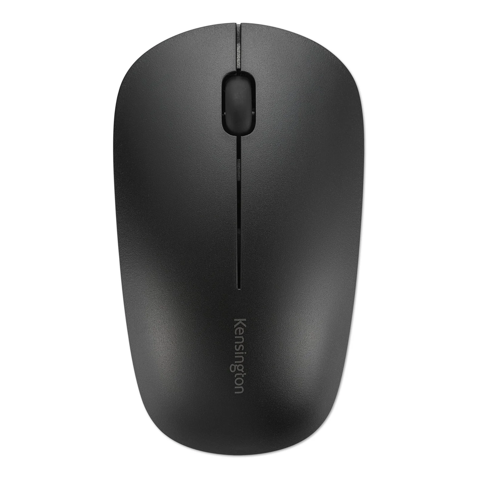 Vue de dessus de la souris MY230 EQ noire, profil symétrique sobre