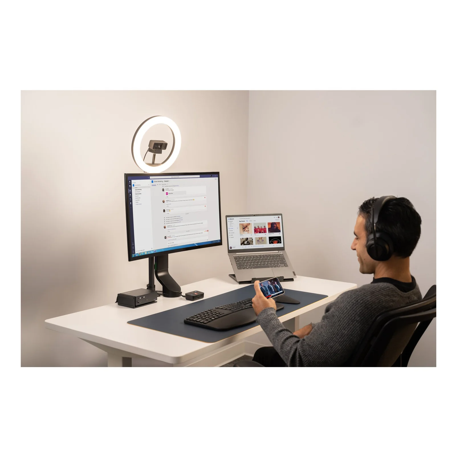 Kensington Pro Fit Ergo clavier Bluetooth Noir