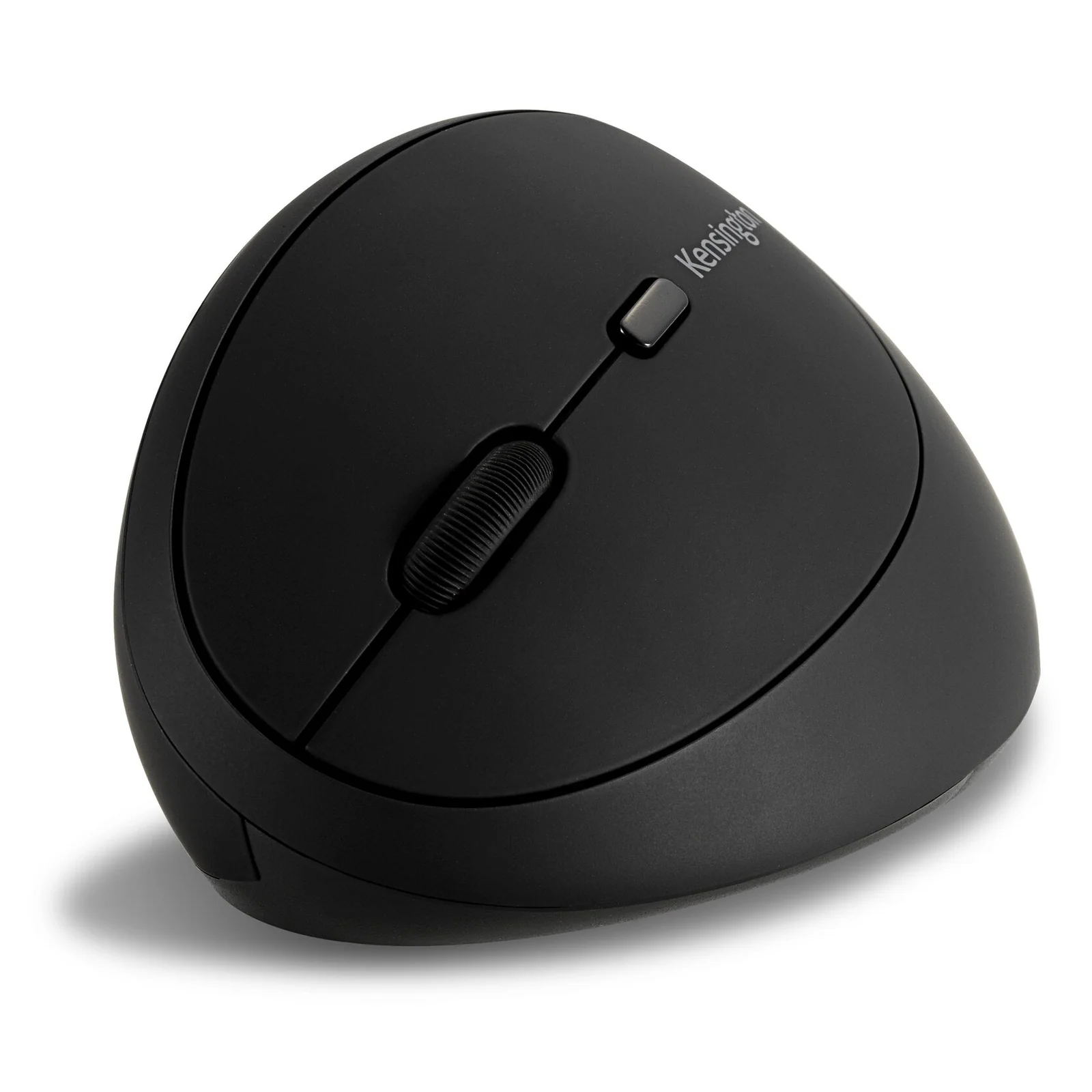 Kensington Pro Fit Ergo K79810WW noire, vue 3/4 avant, logo Kensington visible sur le flanc
