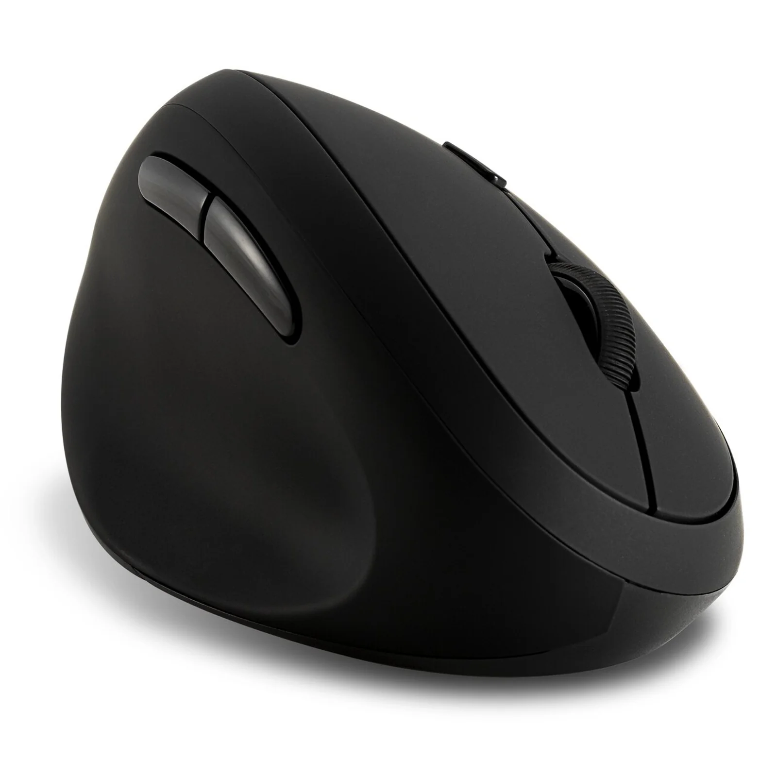 Kensington Pro Fit Ergo K79810WW noire, vue 3/4 arrière gauche, forme arrondie