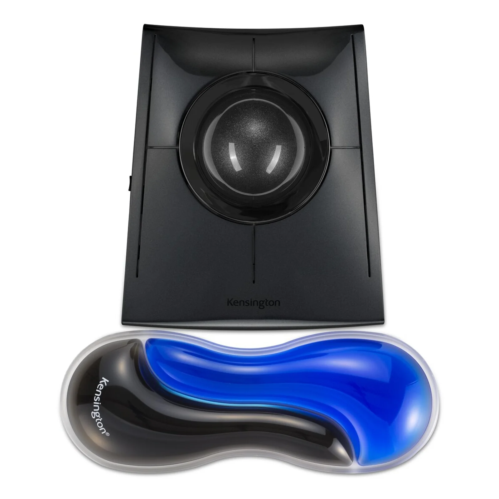 Kensington Repose-poignet Slim Duo Gel pour souris/trackball - Bleu
