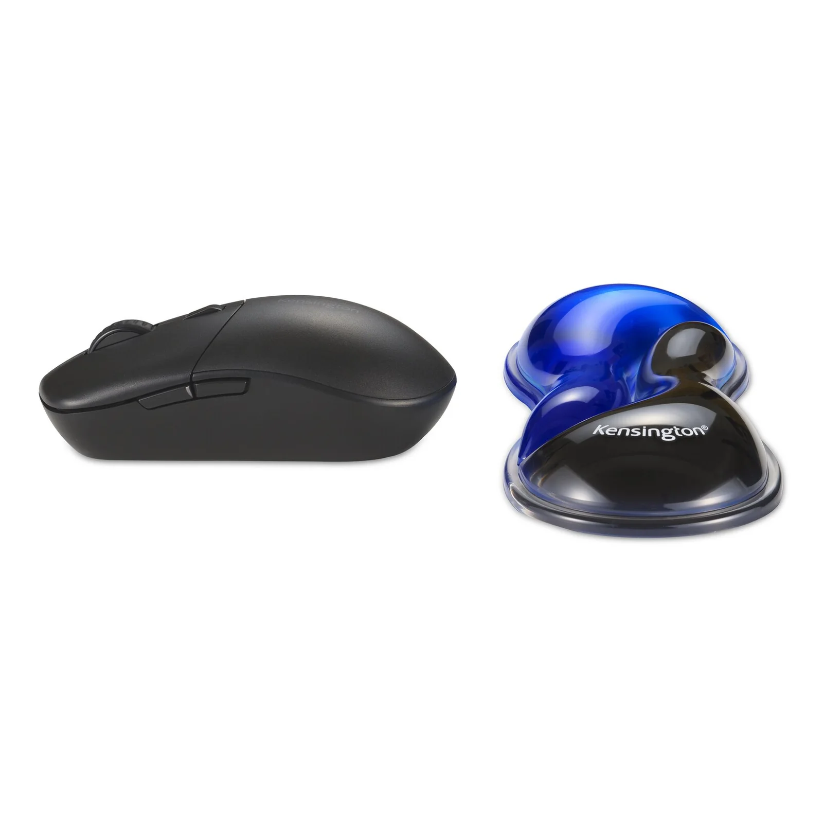Kensington Repose-poignet Slim Duo Gel pour souris/trackball - Bleu