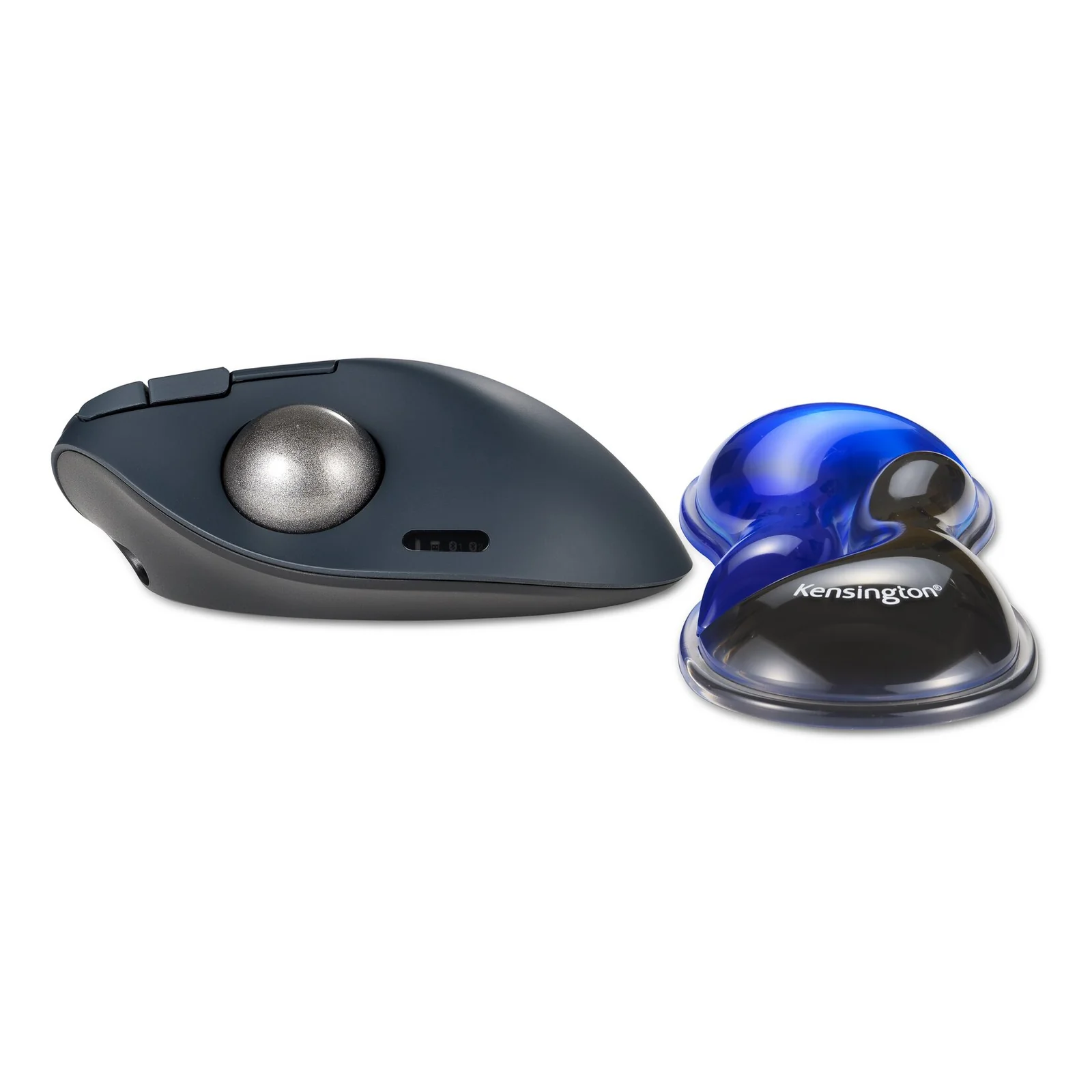 Kensington Repose-poignet Slim Duo Gel pour souris/trackball - Bleu