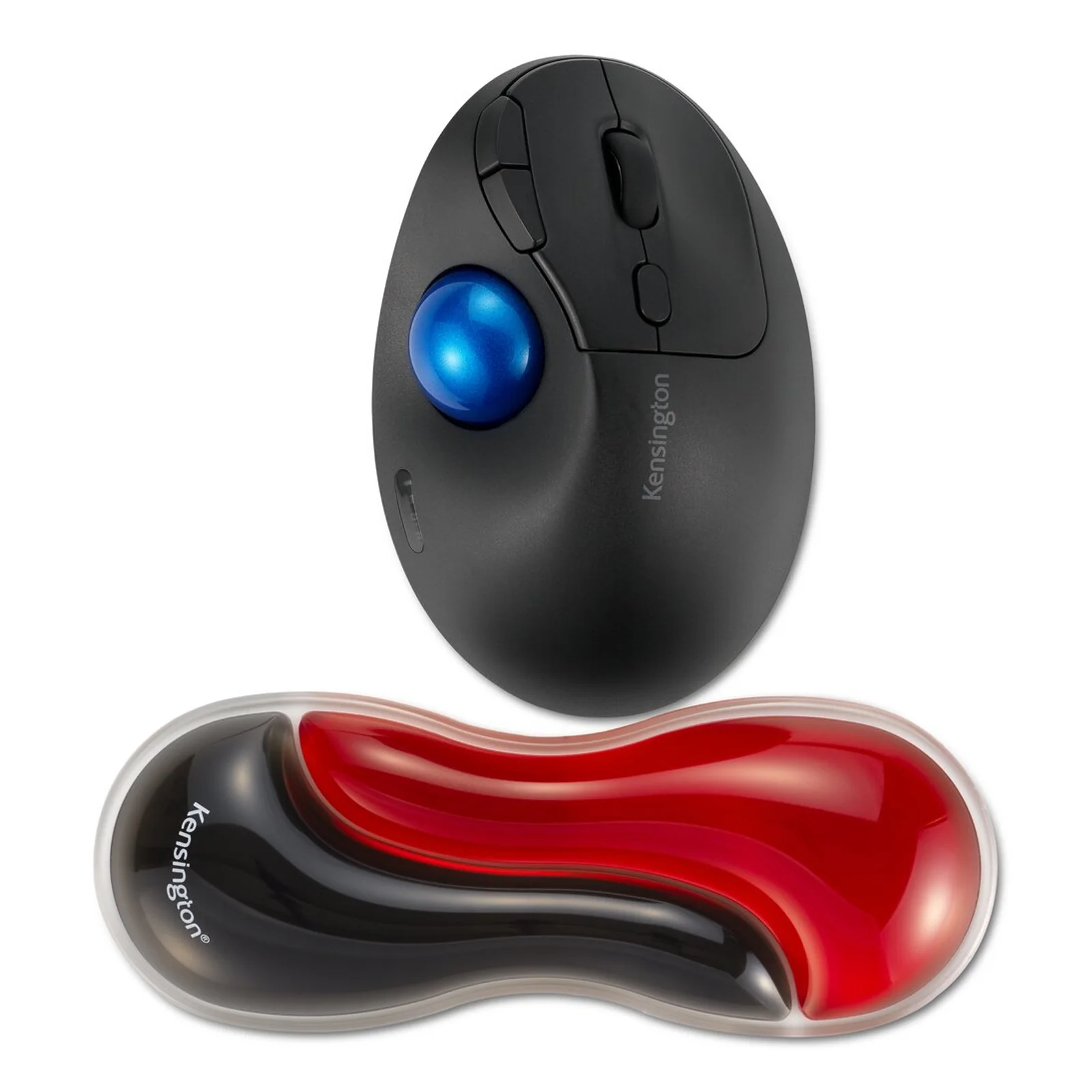 Kensington Repose-poignet Slim Duo Gel pour souris/trackball - Rouge