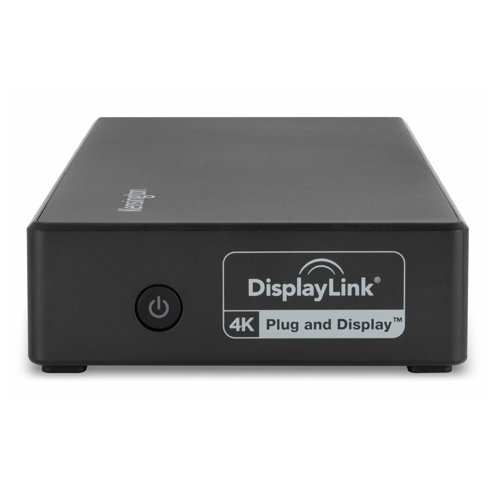 Détail face avant Kensington SD4781P EQ avec logo DisplayLink et mention 4K Plug and Display