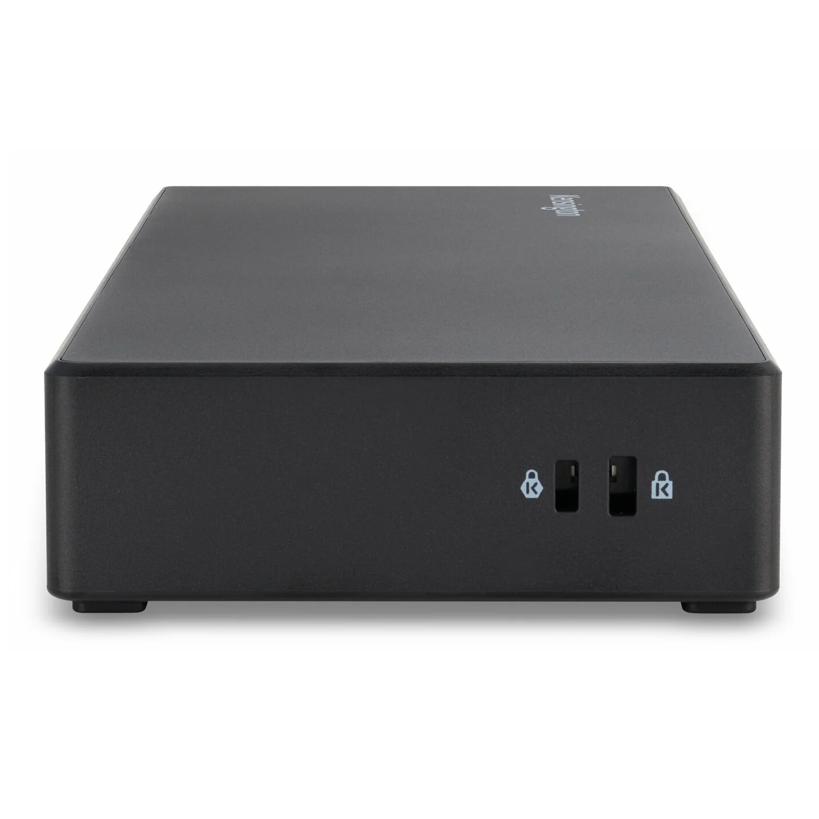 Vue trois quarts station d'accueil Kensington SD4781P EQ, coloris noir mat